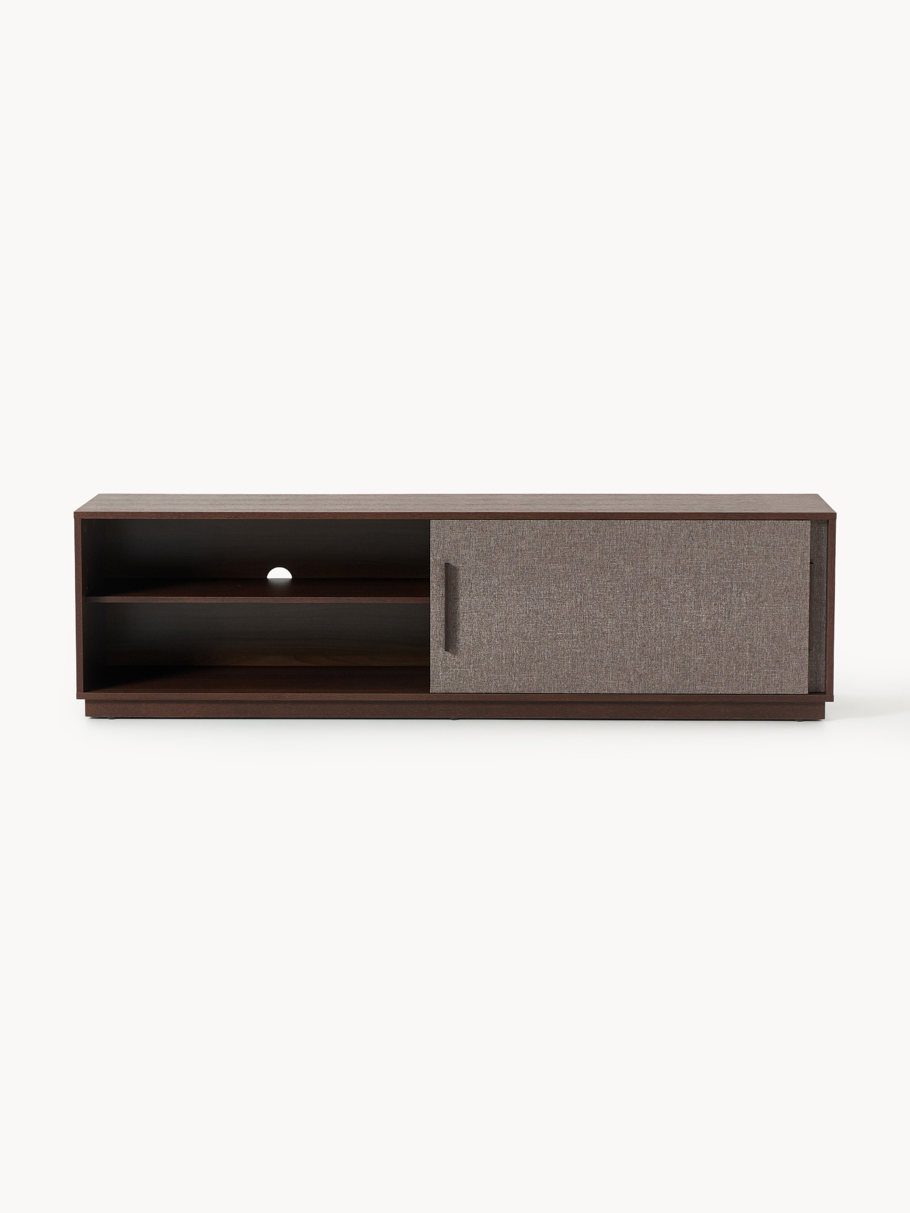 Wisp Wooden TV Stand with Upholstered Front