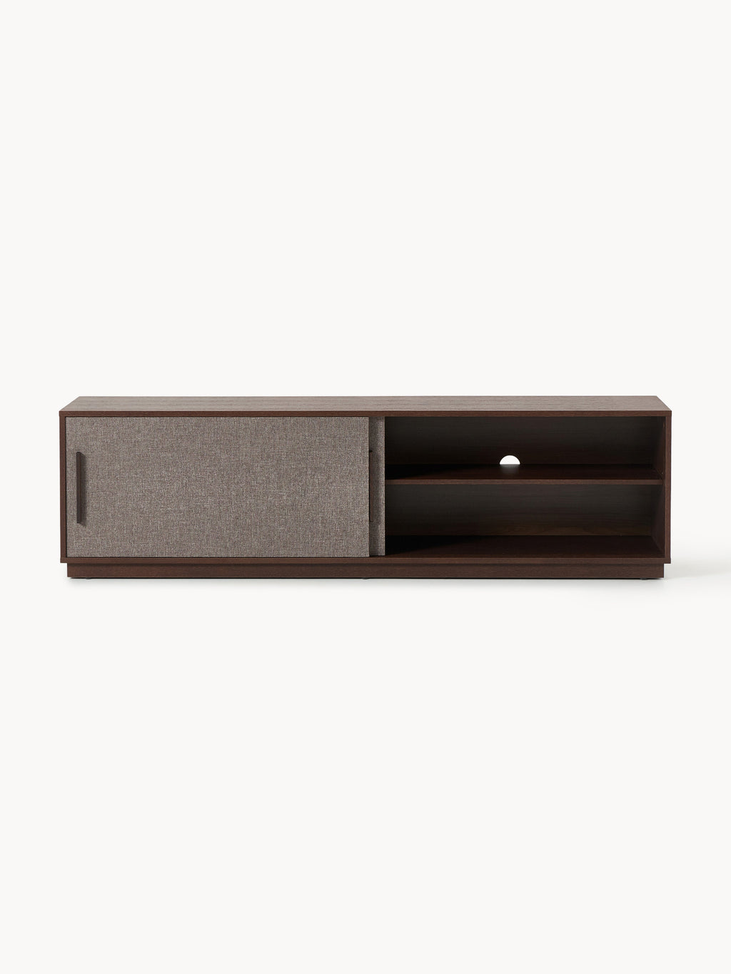 Wisp Wooden TV Stand with Upholstered Front