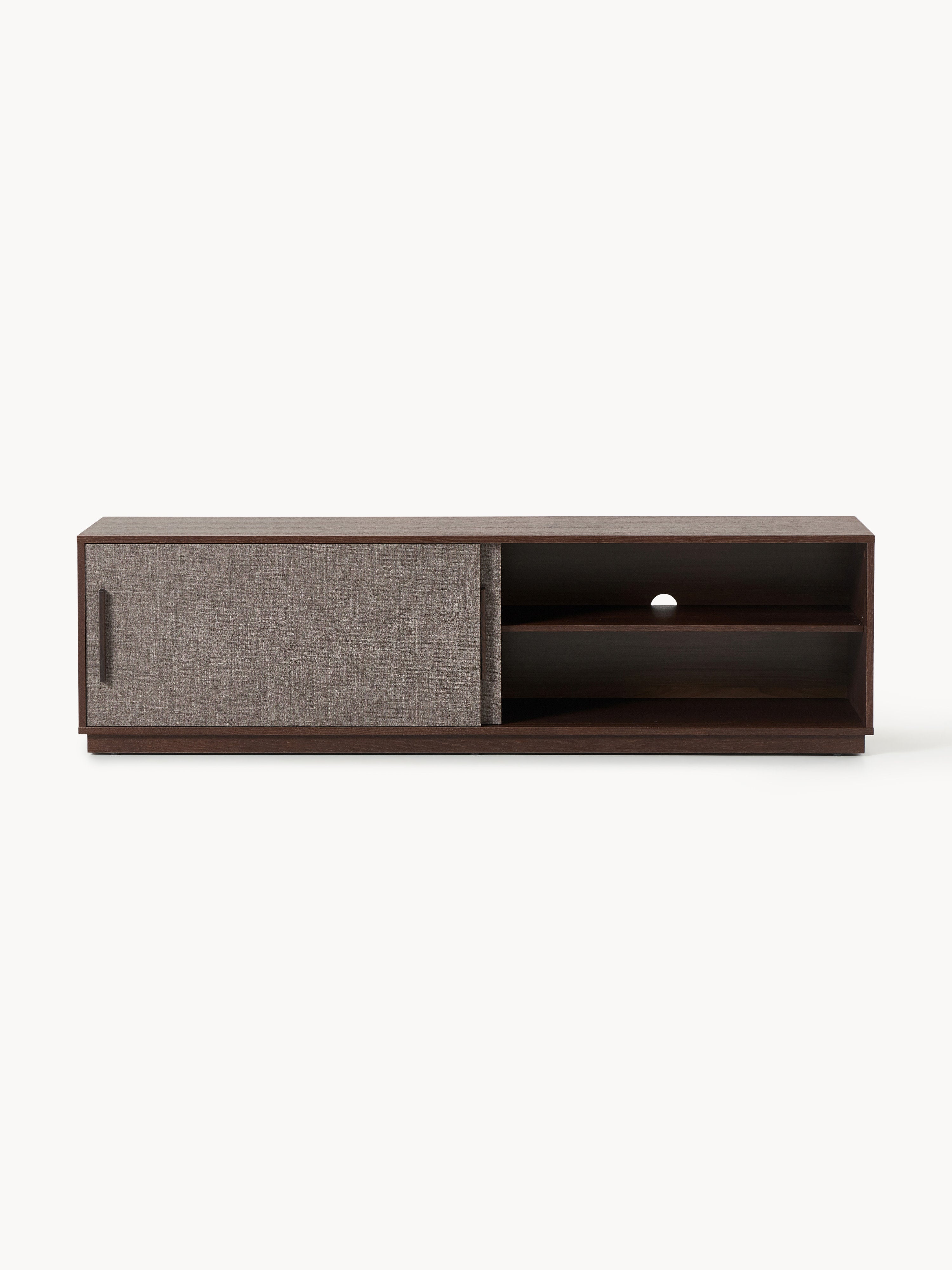 Wisp Wooden TV Stand with Upholstered Front