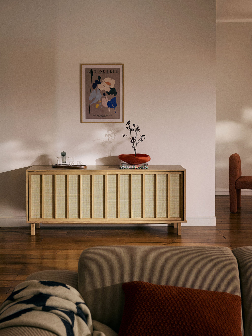 Echo Sideboard with Rattan Fronts