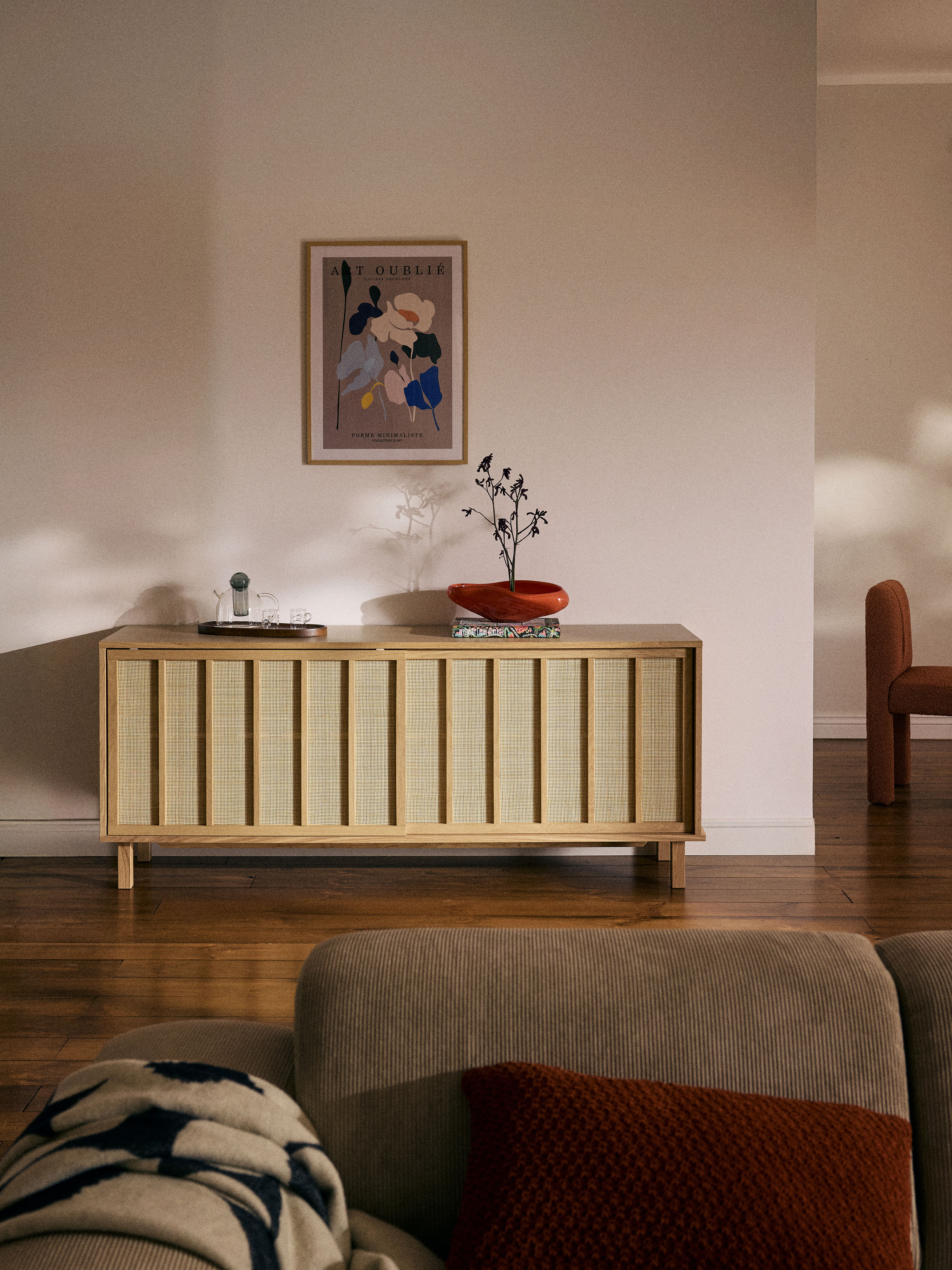 Echo Sideboard with Rattan Fronts
