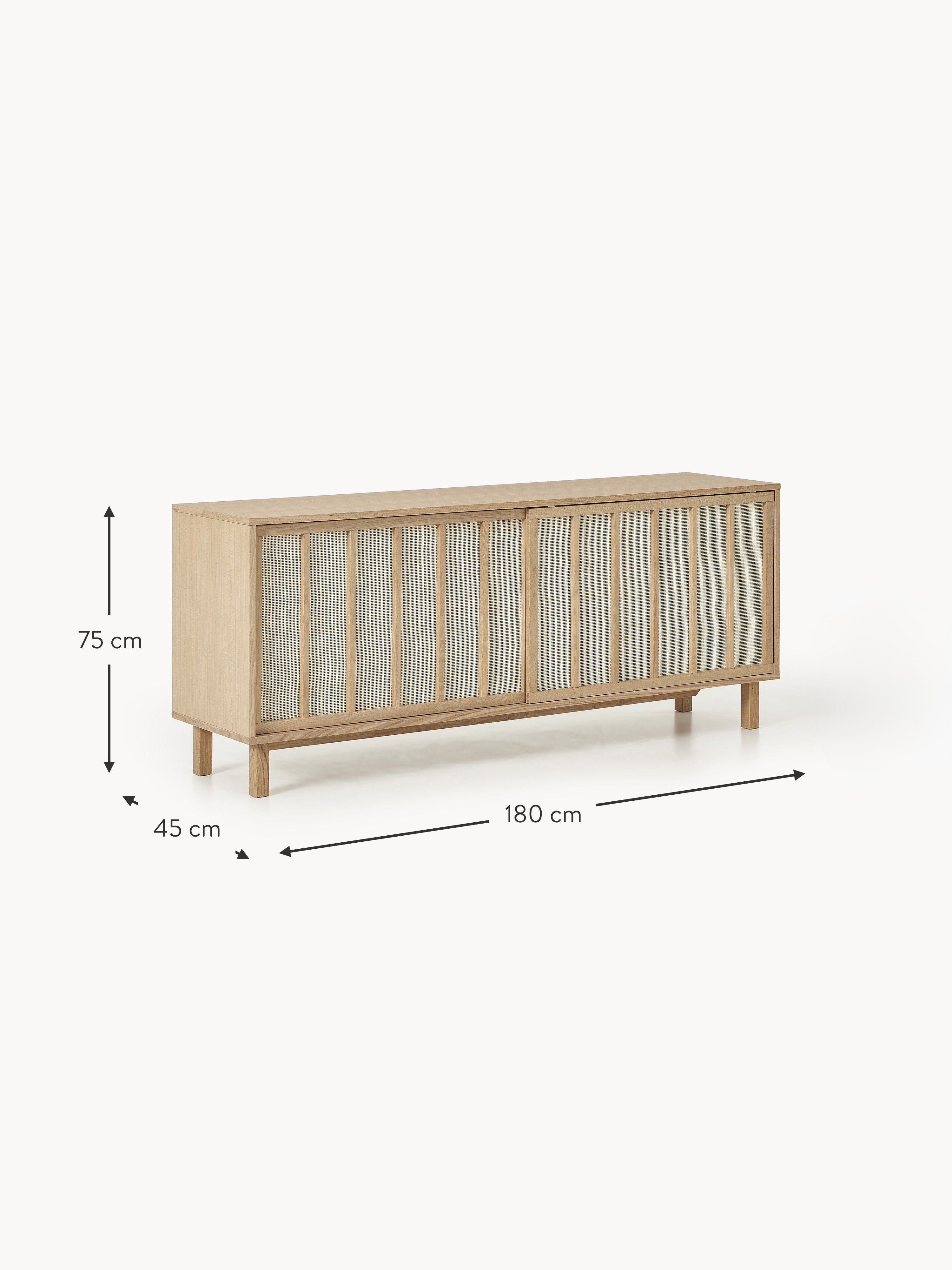 Echo Sideboard with Rattan Fronts