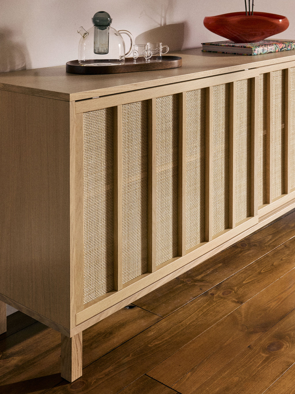 Echo Sideboard with Rattan Fronts