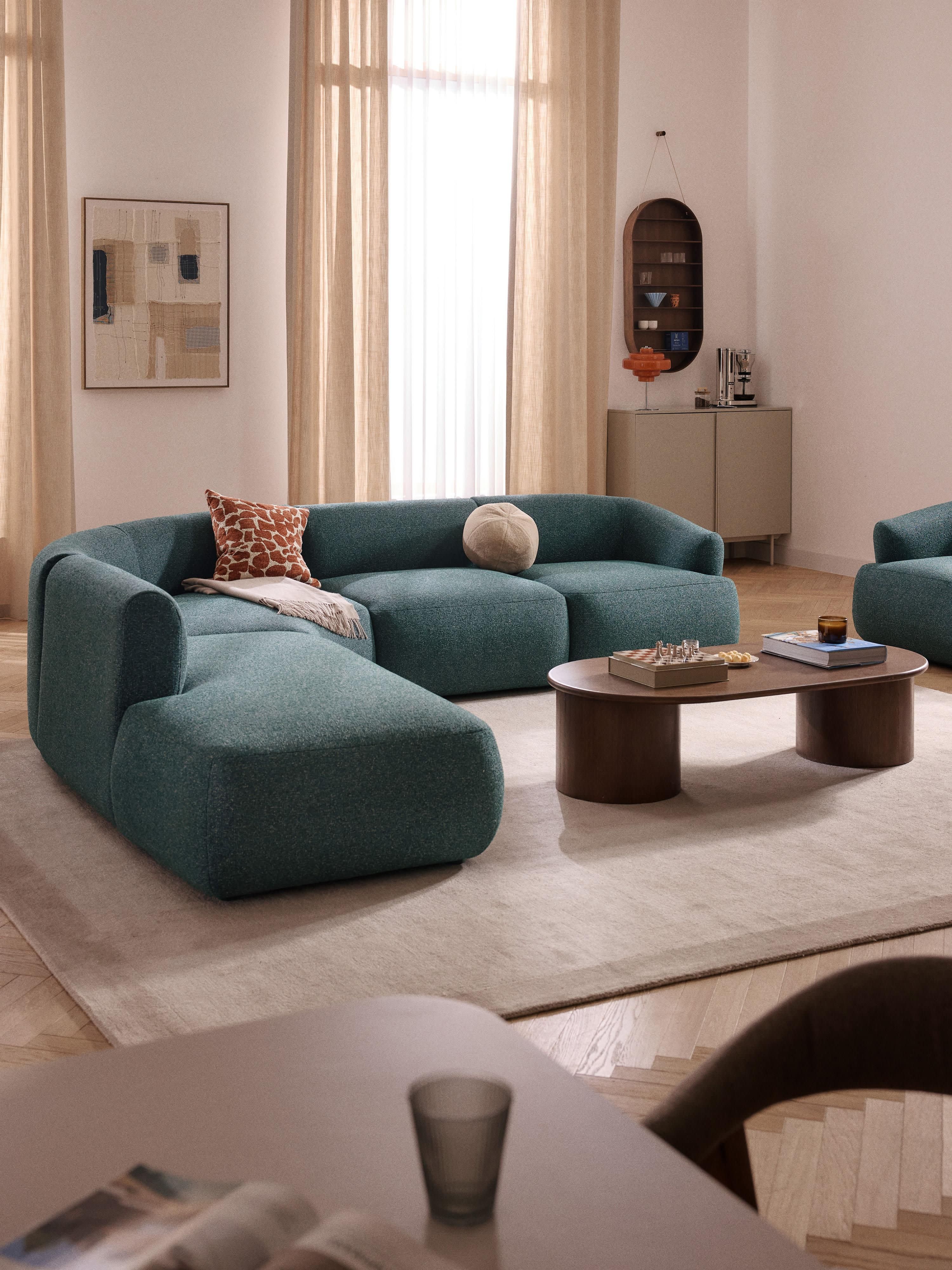 Sofia Modular Bouclé Corner Sofa (4-seater)