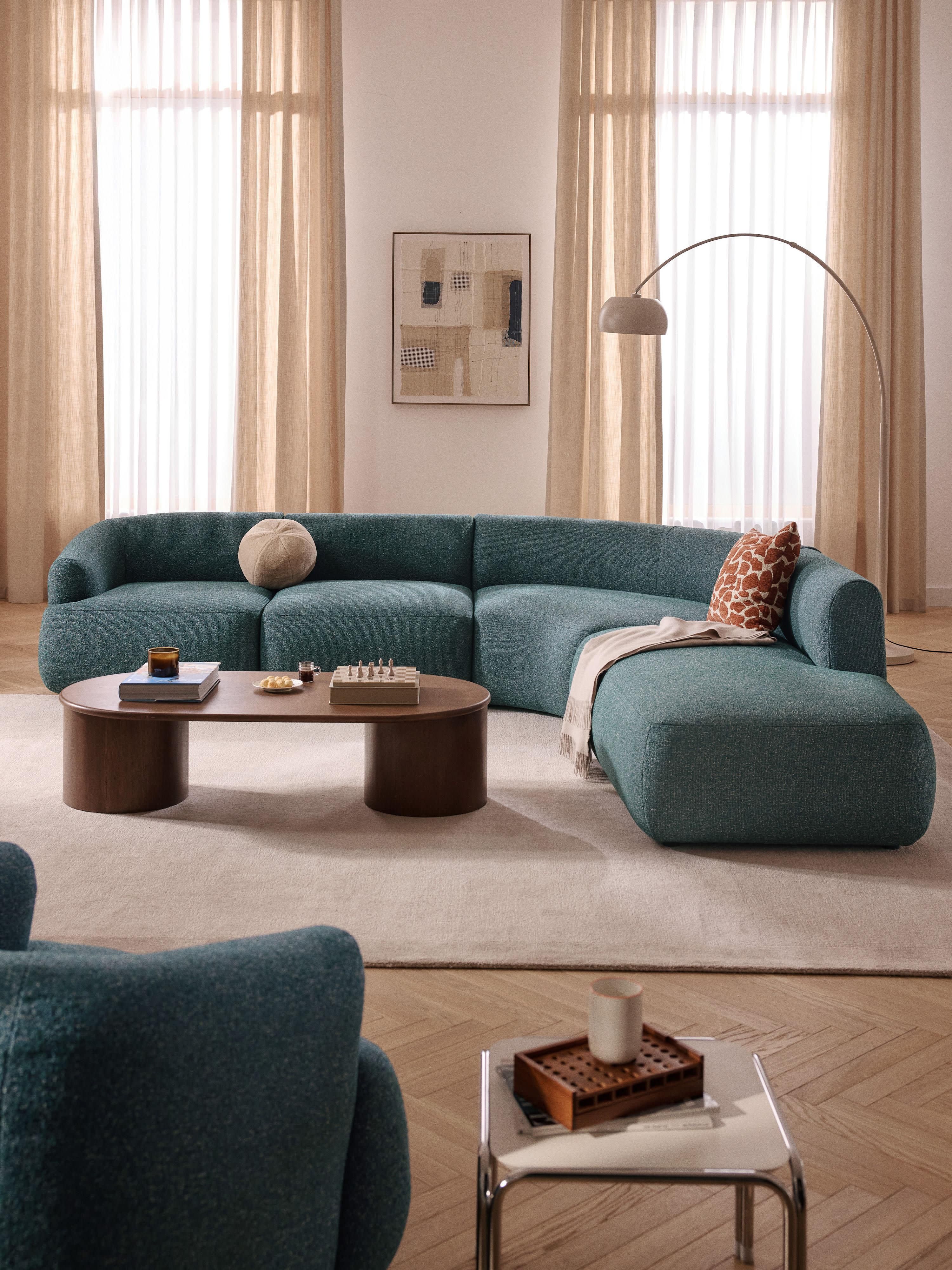 Sofia Modular Bouclé Corner Sofa (4-seater)
