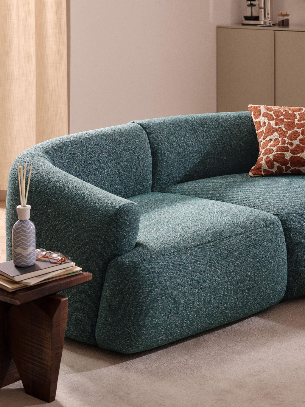 Sofia Modular Bouclé Corner Sofa (4-seater)