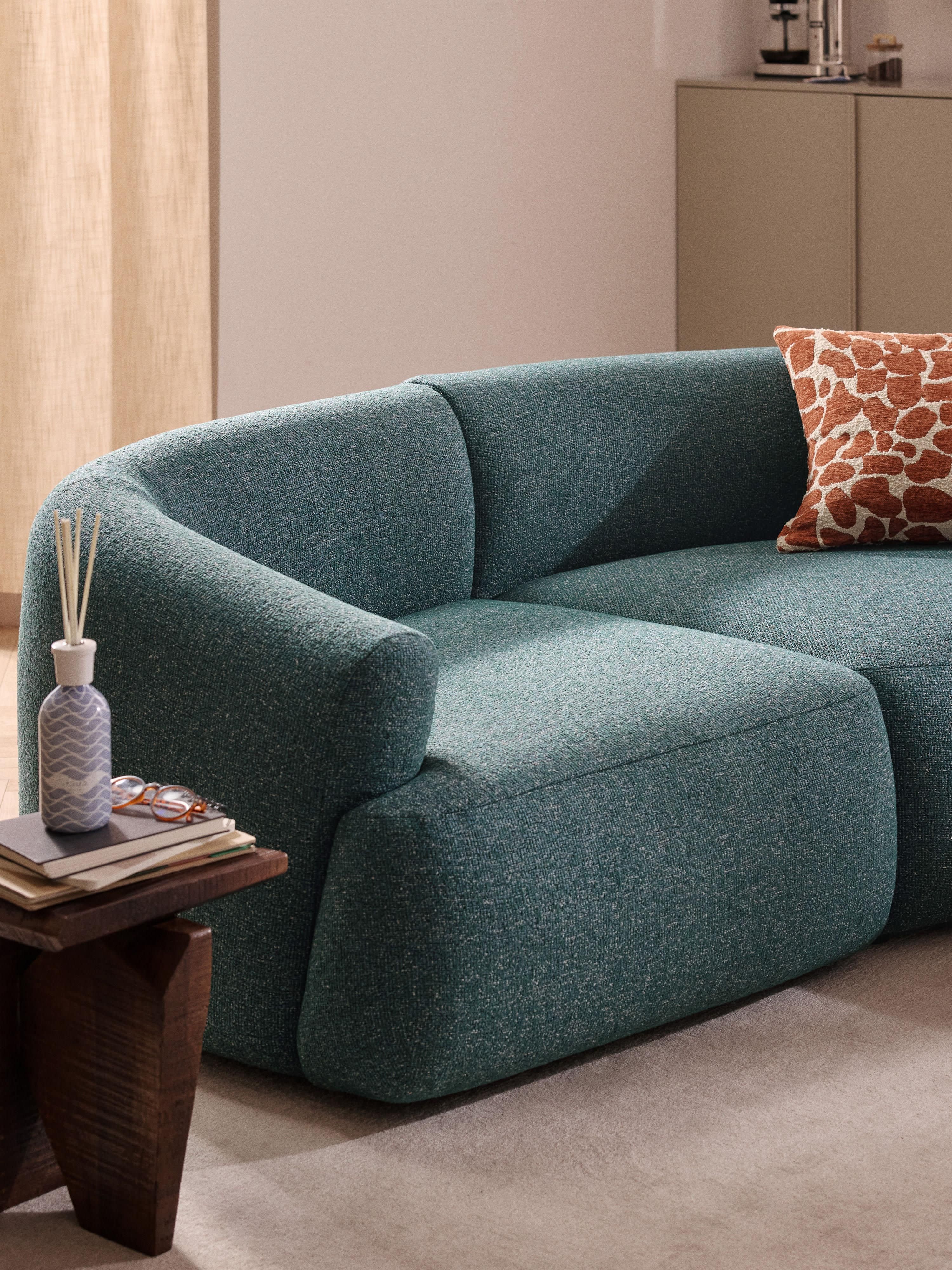 Sofia Modular Bouclé Corner Sofa (4-seater)