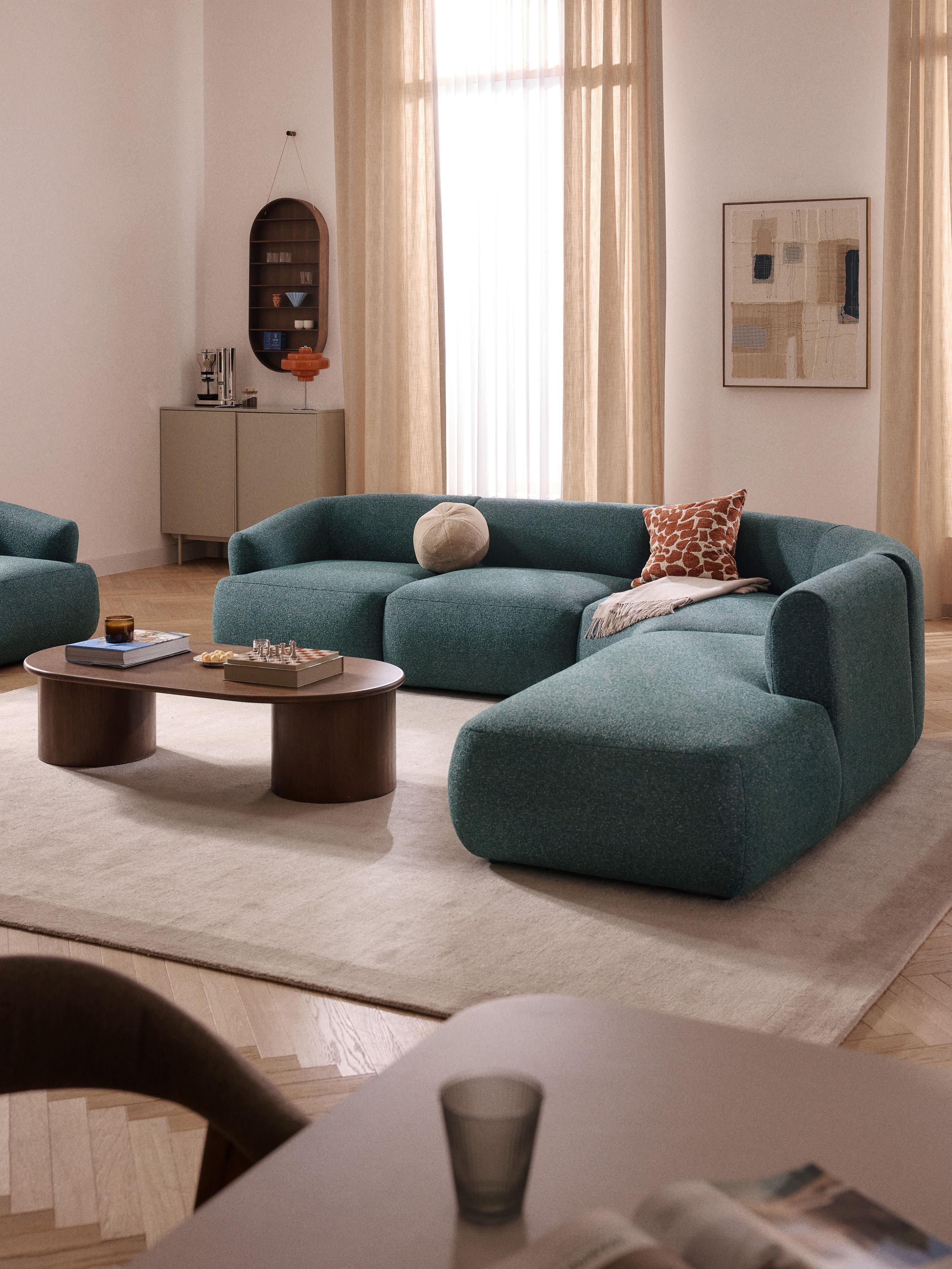 Sofia Modular Bouclé Corner Sofa (4-seater)