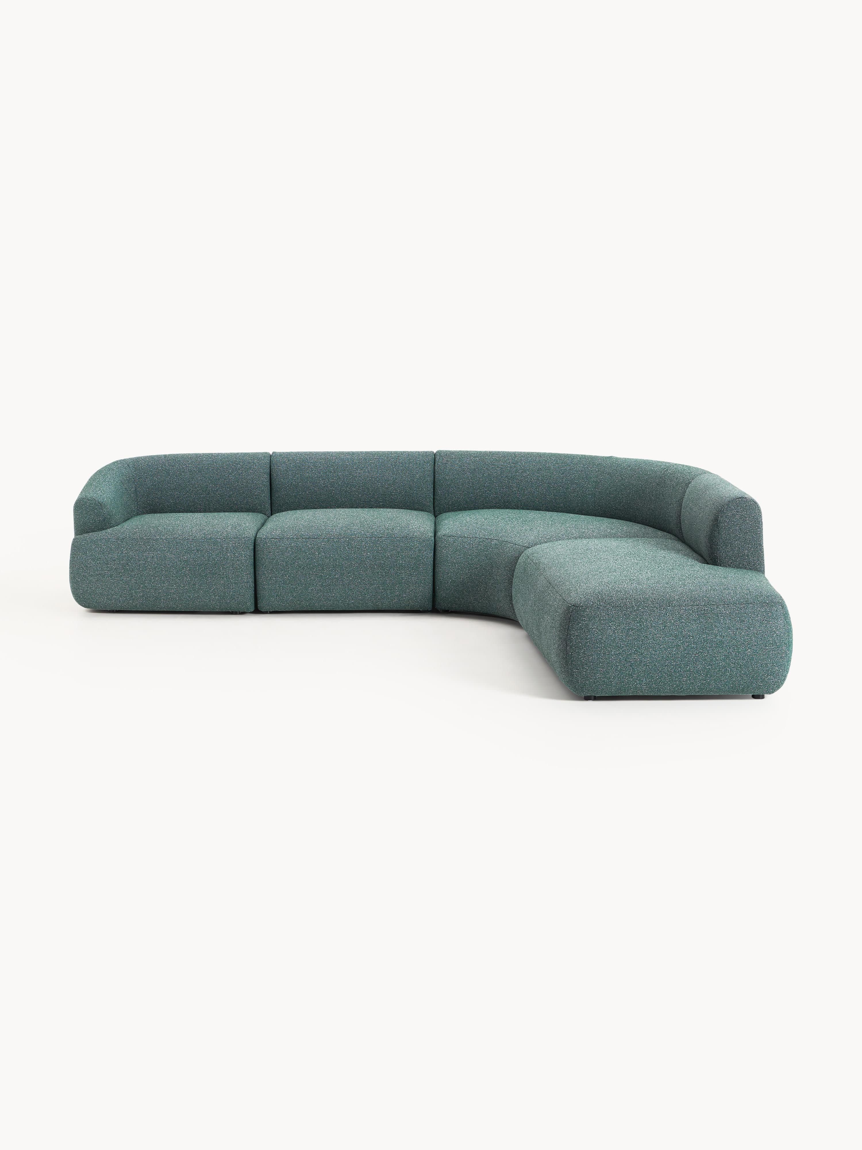 Sofia Modular Bouclé Corner Sofa (4-seater)