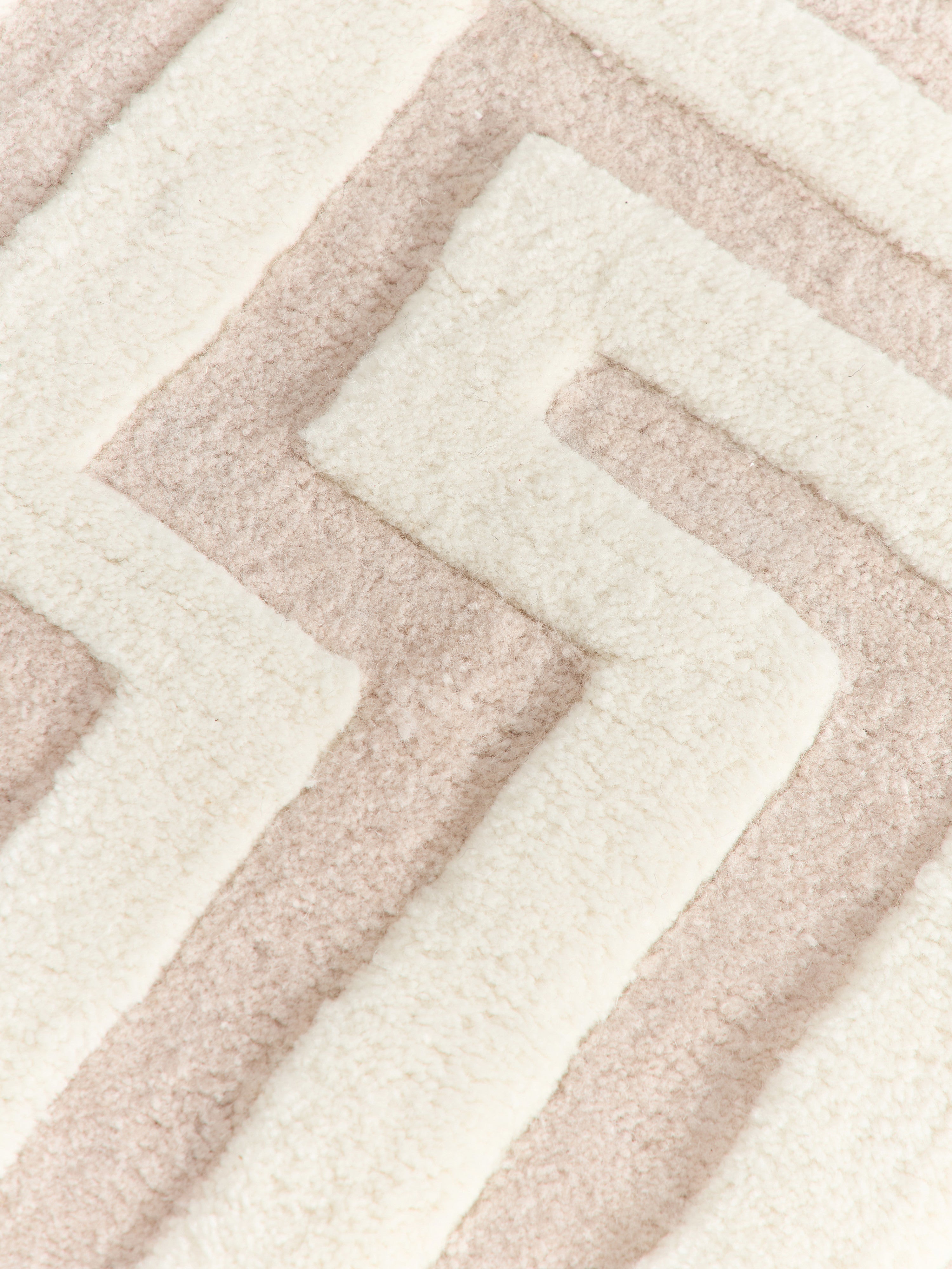 Monty High-Low Wool Rug, Hand-Tufted