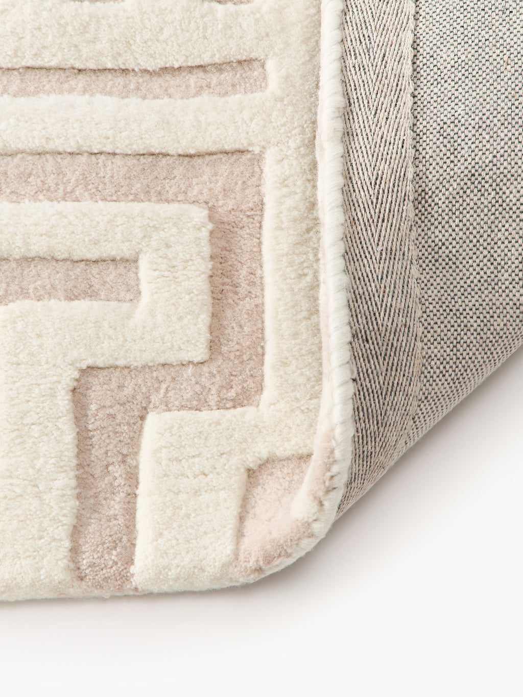 Monty High-Low Wool Rug, Hand-Tufted