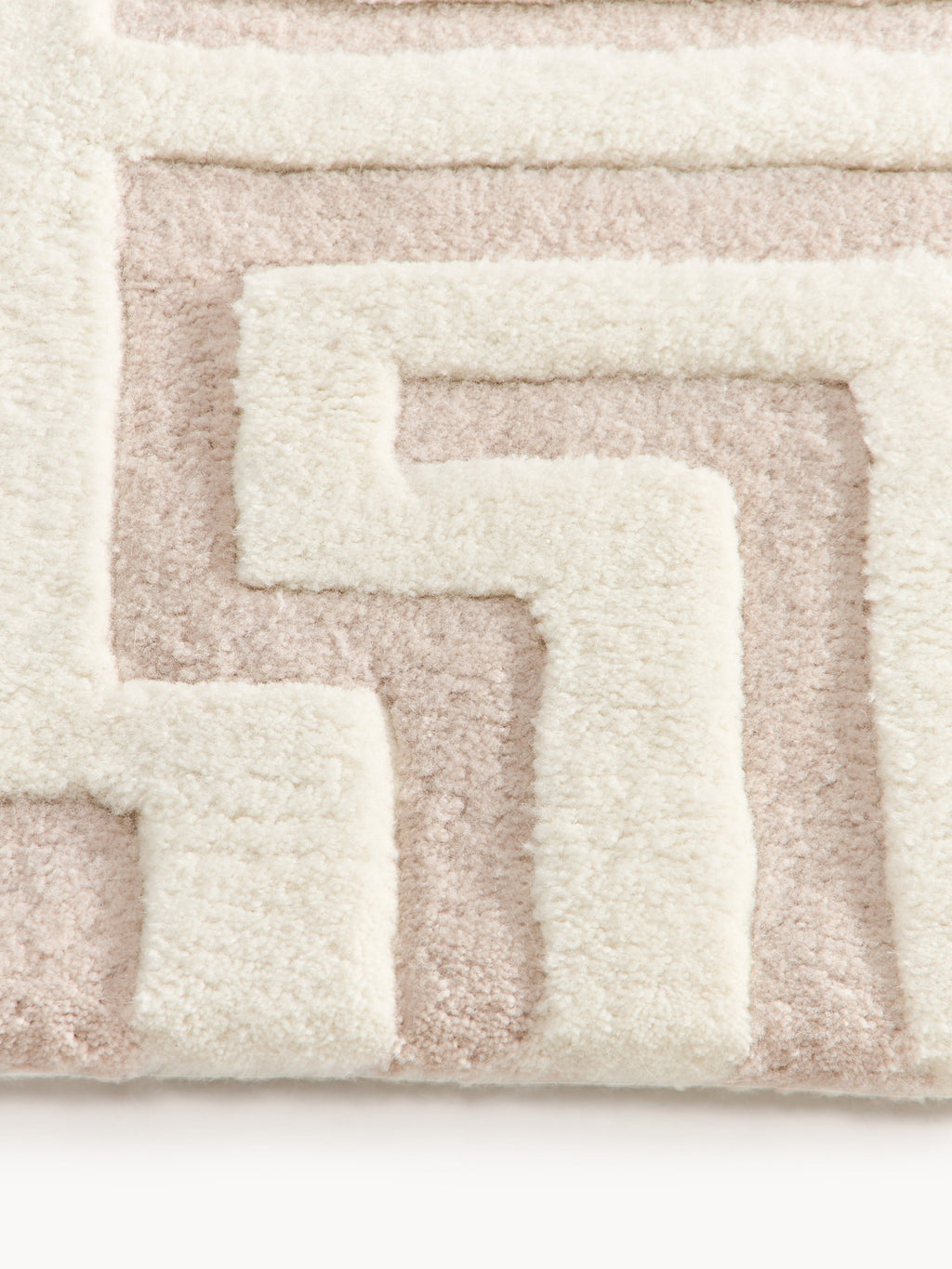 Monty High-Low Wool Rug, Hand-Tufted