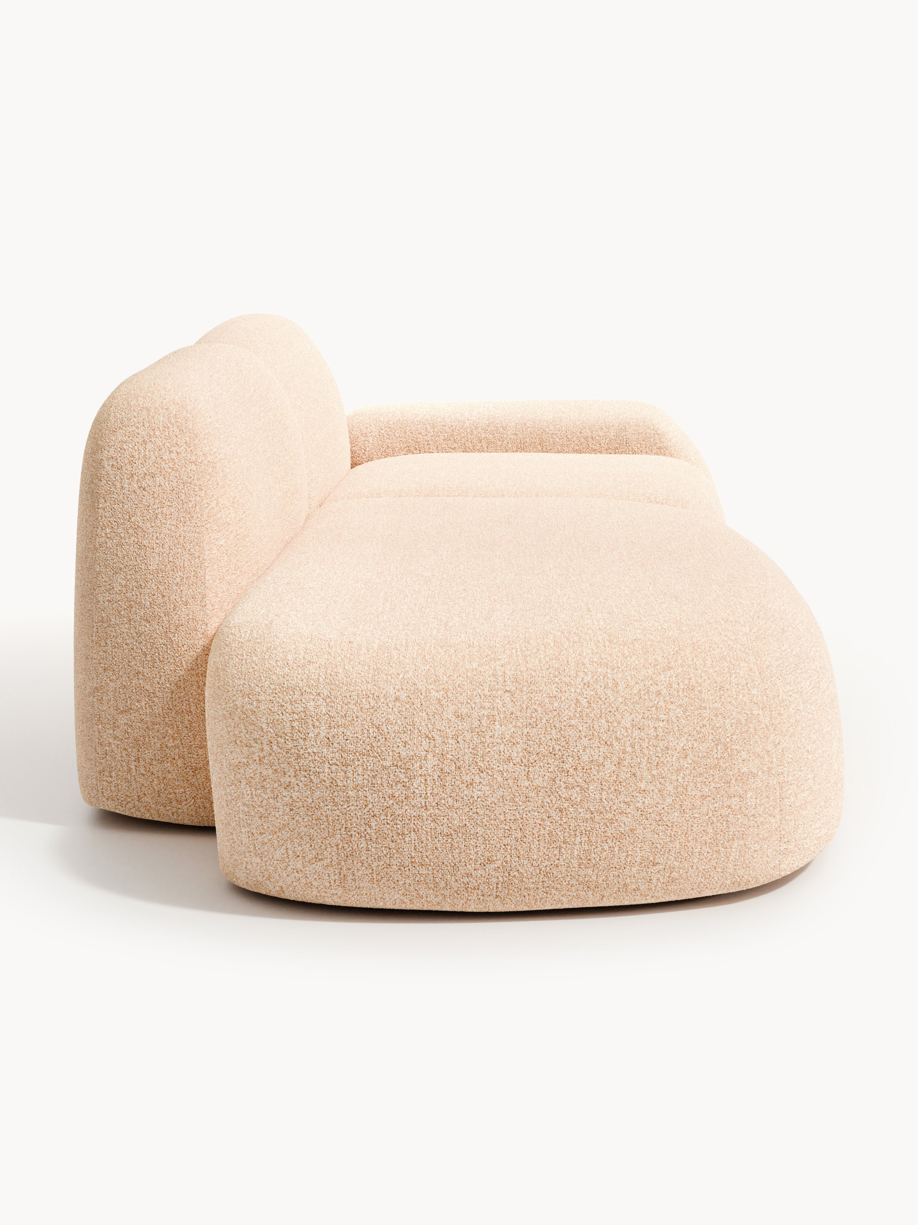 Wolke Modular Bouclé Chaise (3-seater)