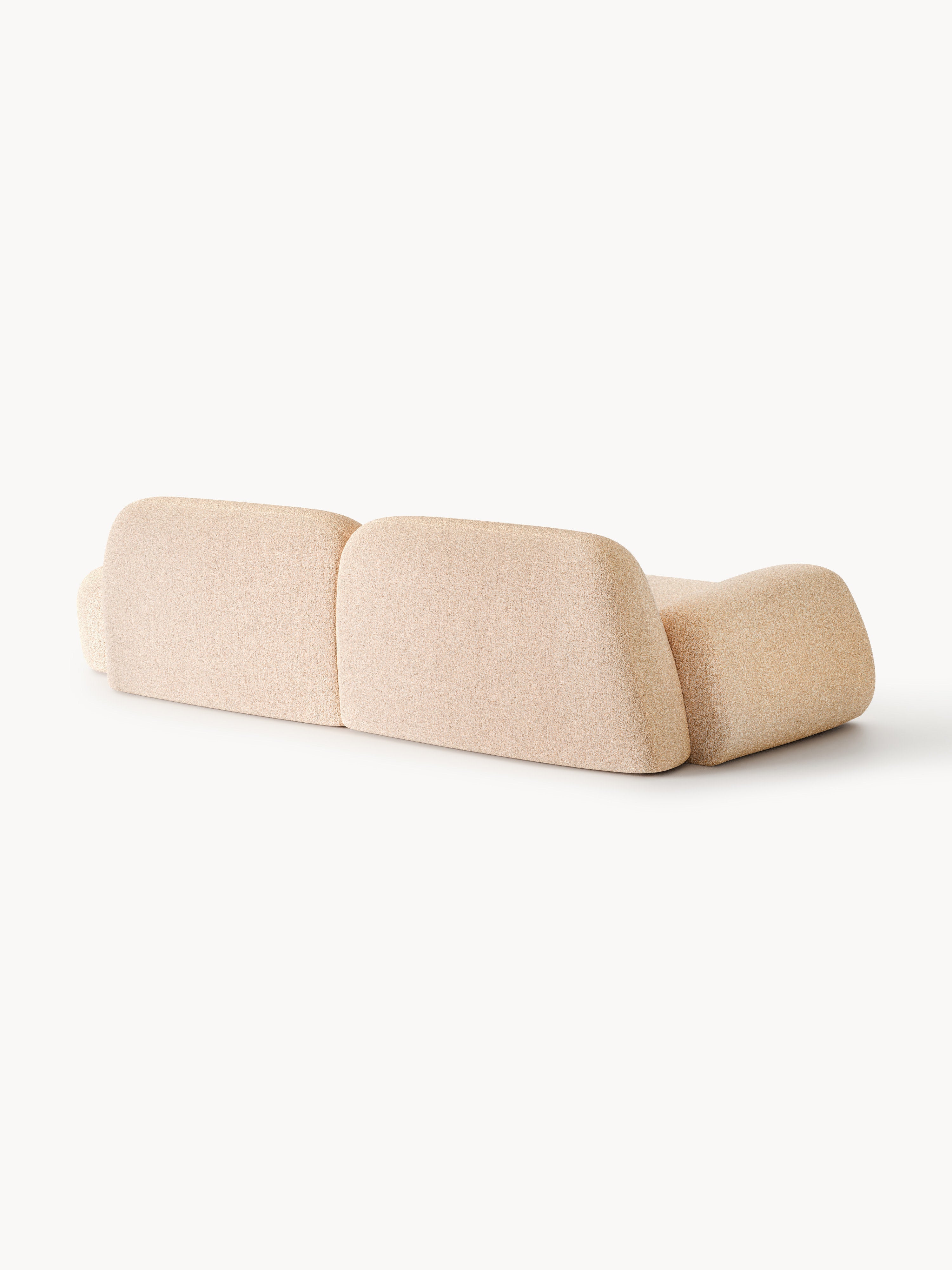 Wolke Modular Bouclé Chaise (3-seater)