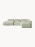 Gallery image 1 - XL Modular Bouclé Corner Sofa Wolke with Chaise End