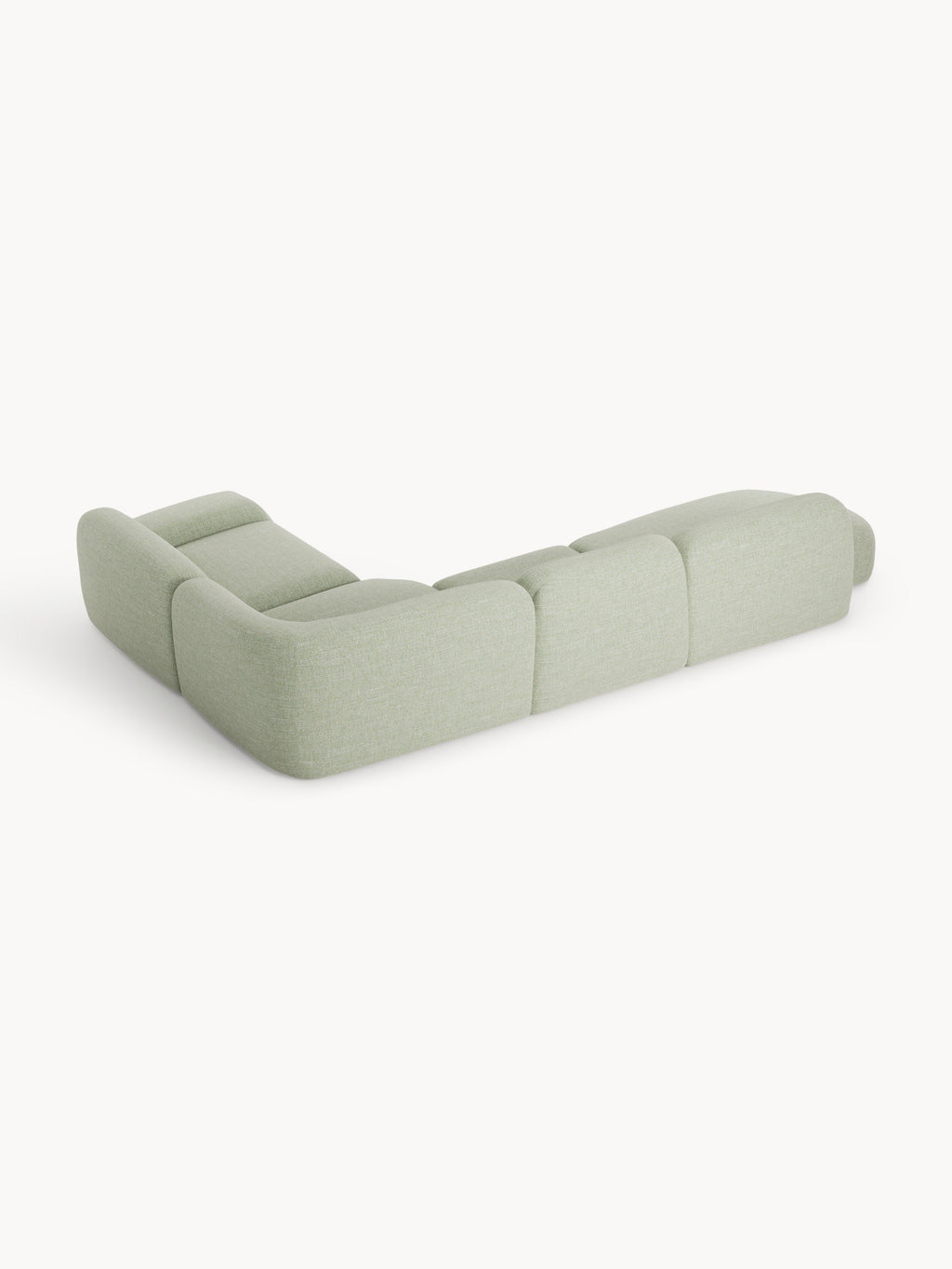 Wolke XL Modular Bouclé Corner Sofa with Chaise End