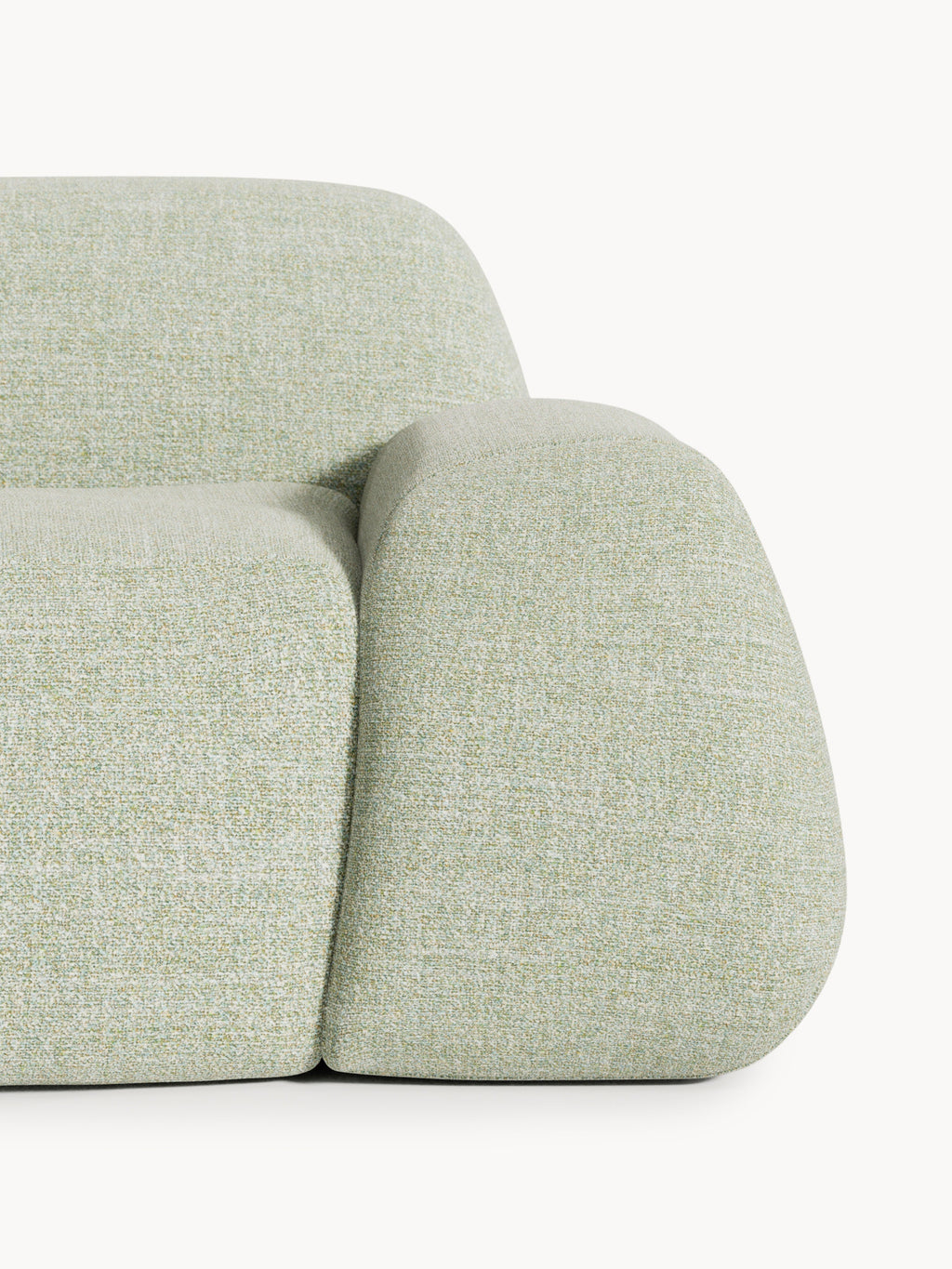 Wolke XL Modular Bouclé Corner Sofa with Chaise End