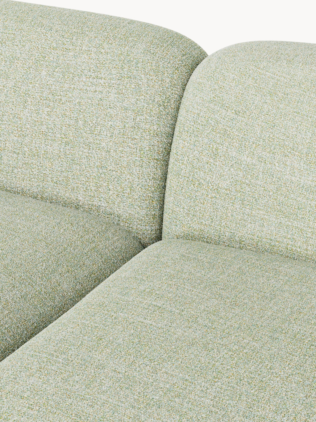 Wolke XL Modular Bouclé Corner Sofa with Chaise End