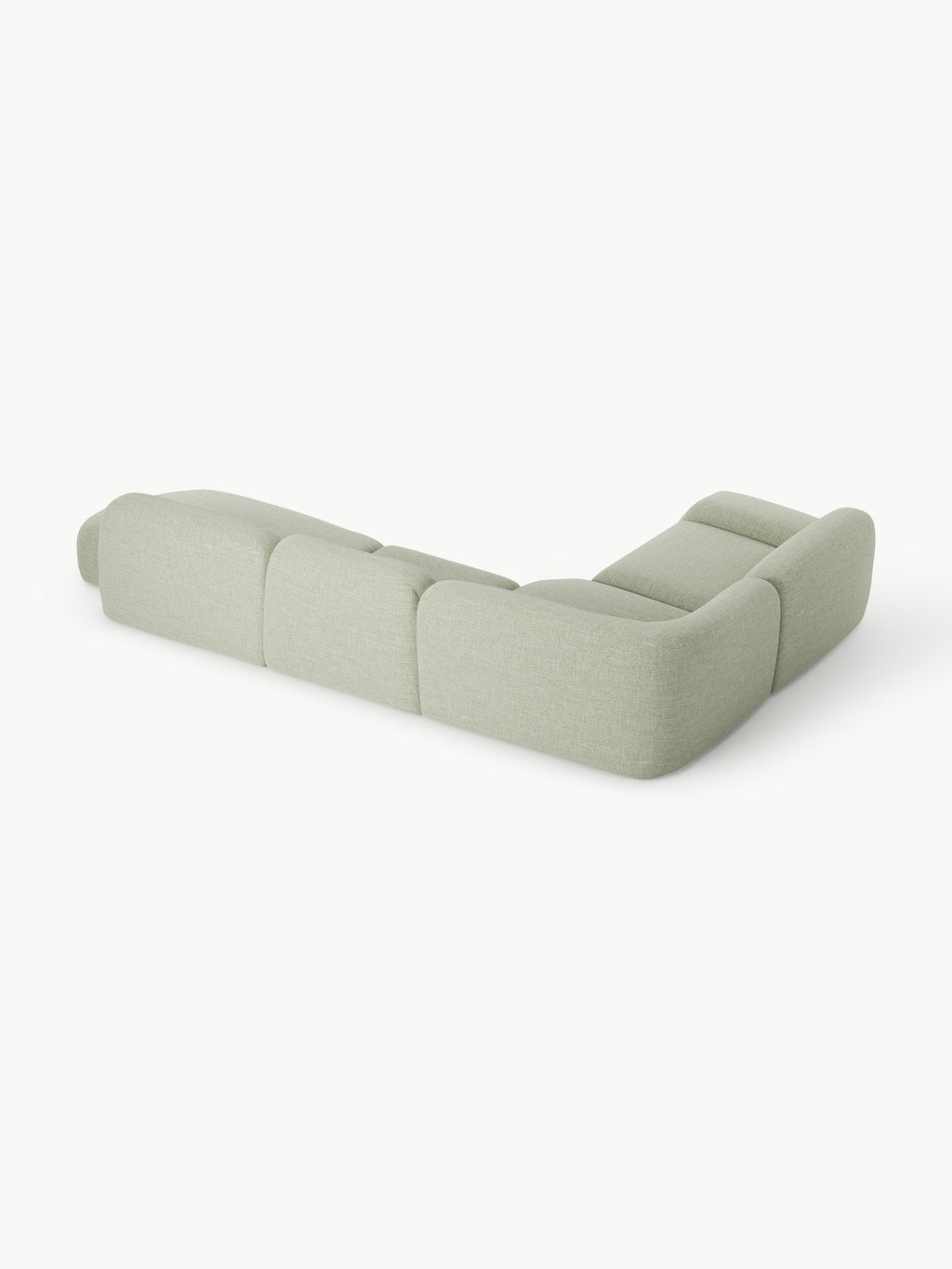 Wolke XL Modular Bouclé Corner Sofa with Chaise End