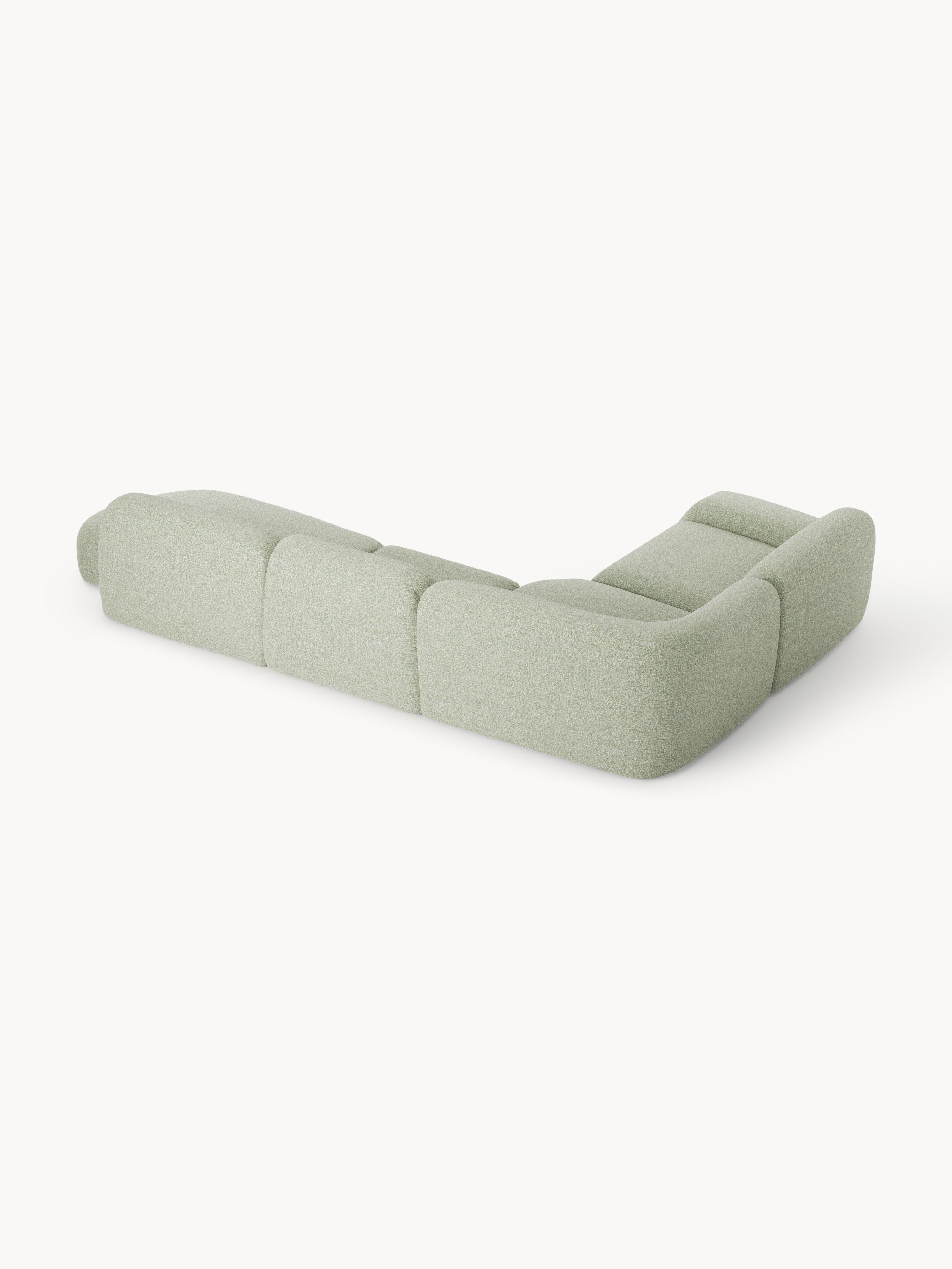 Wolke XL Modular Bouclé Corner Sofa with Chaise End