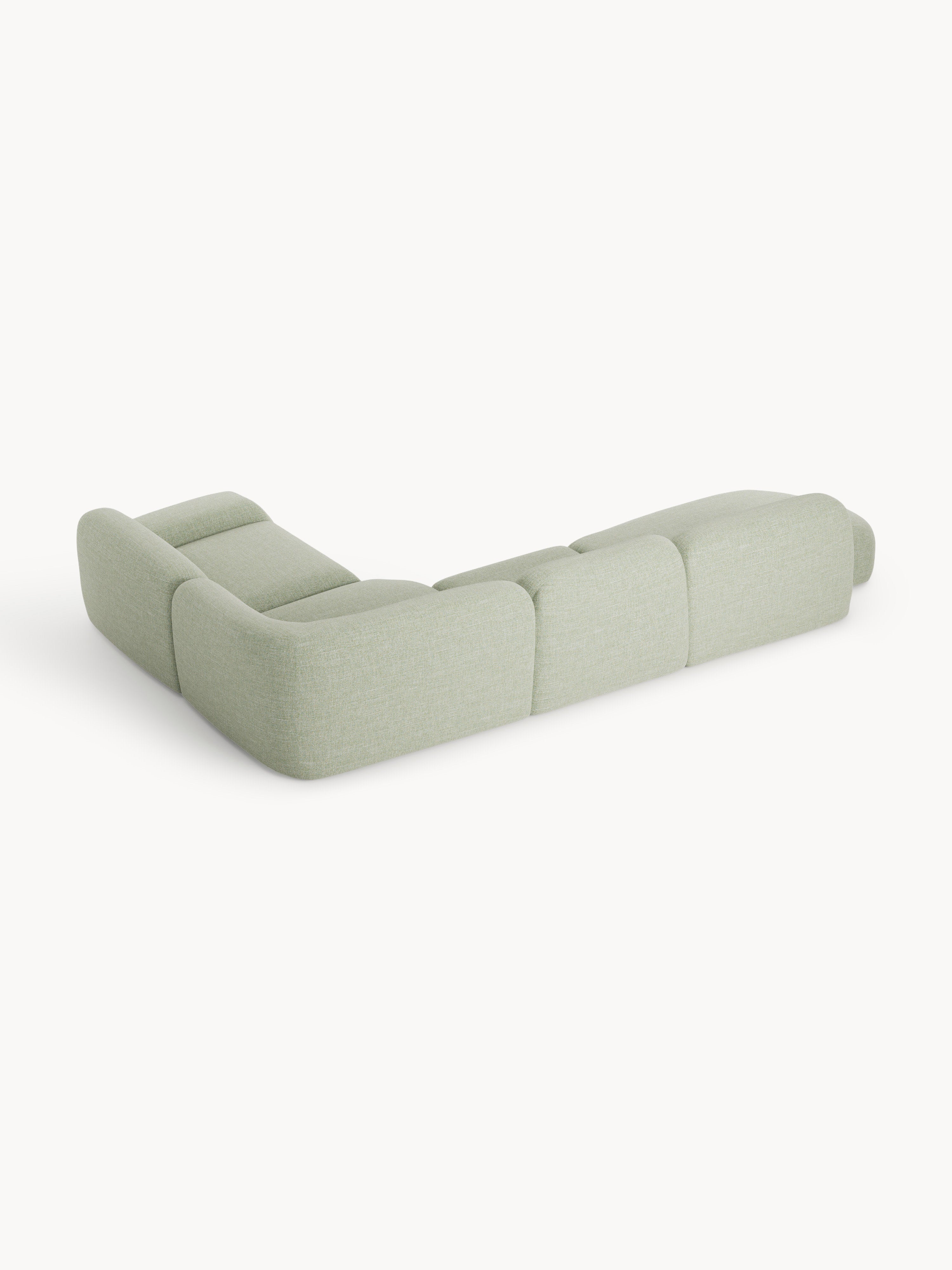 Wolke XL Modular Bouclé Corner Sofa with Chaise End