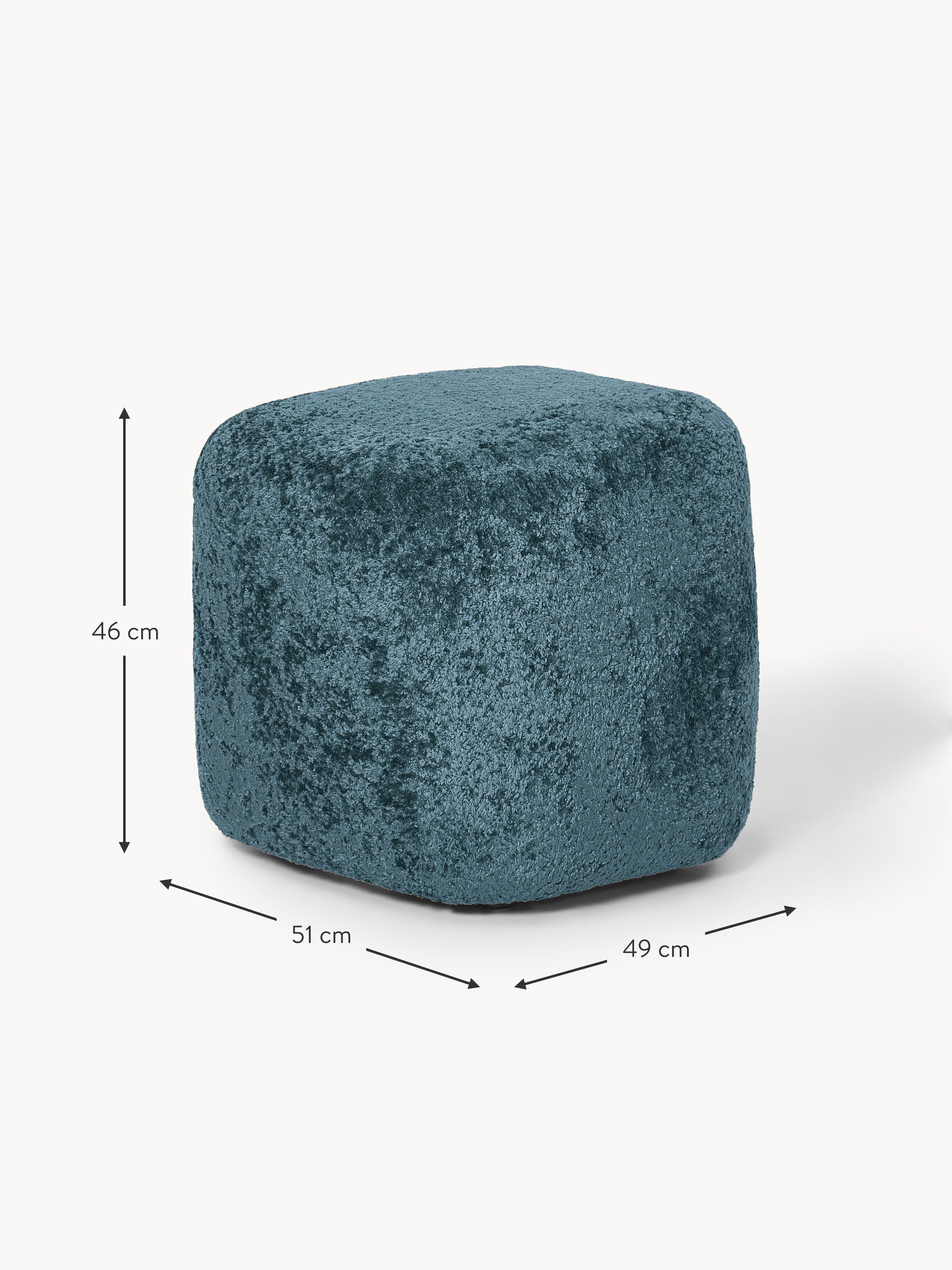 Wolke High Teddy Bouclé Ottoman