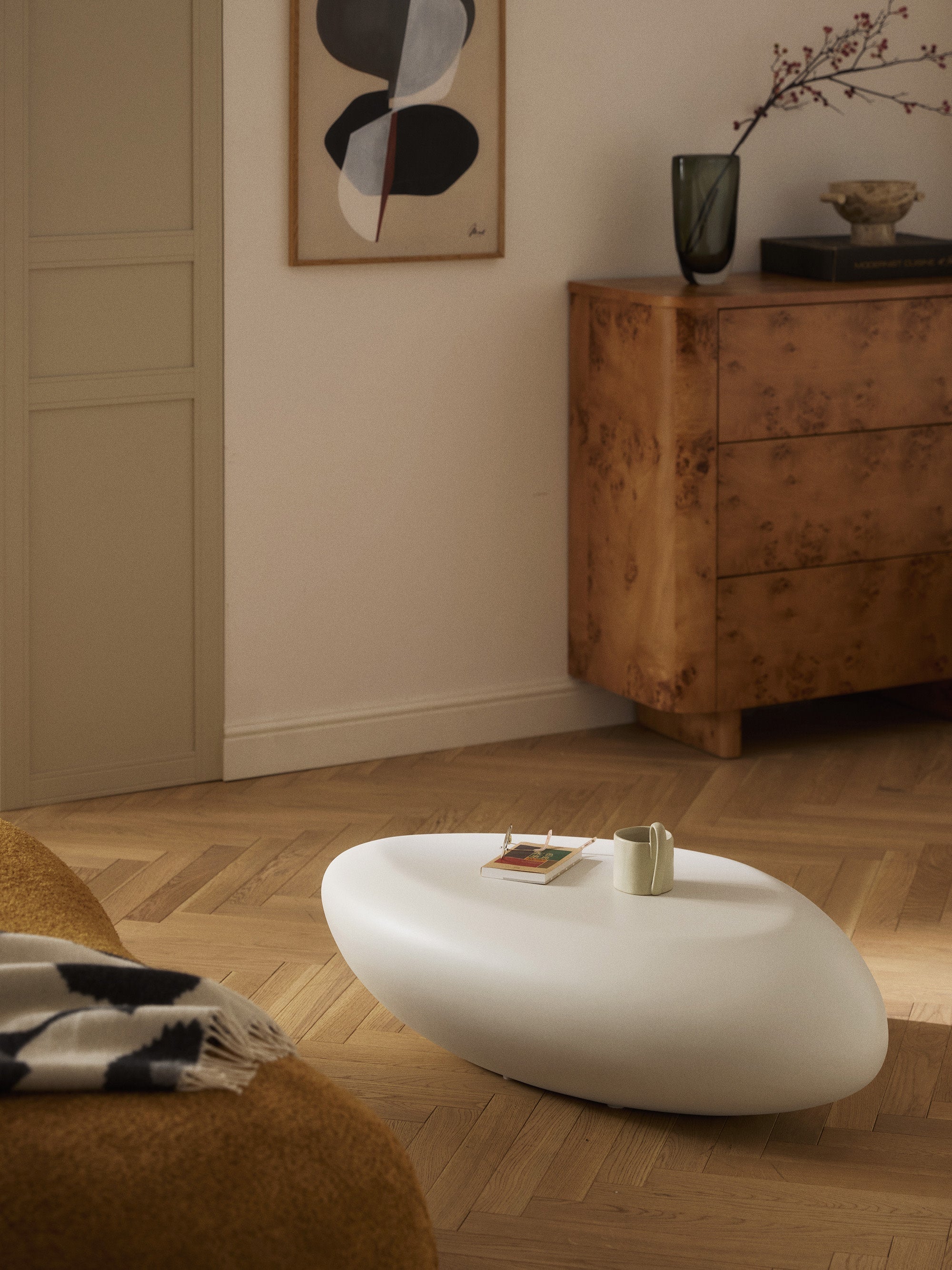 Pietra Organic-Shaped Coffee Table, W 100 cm