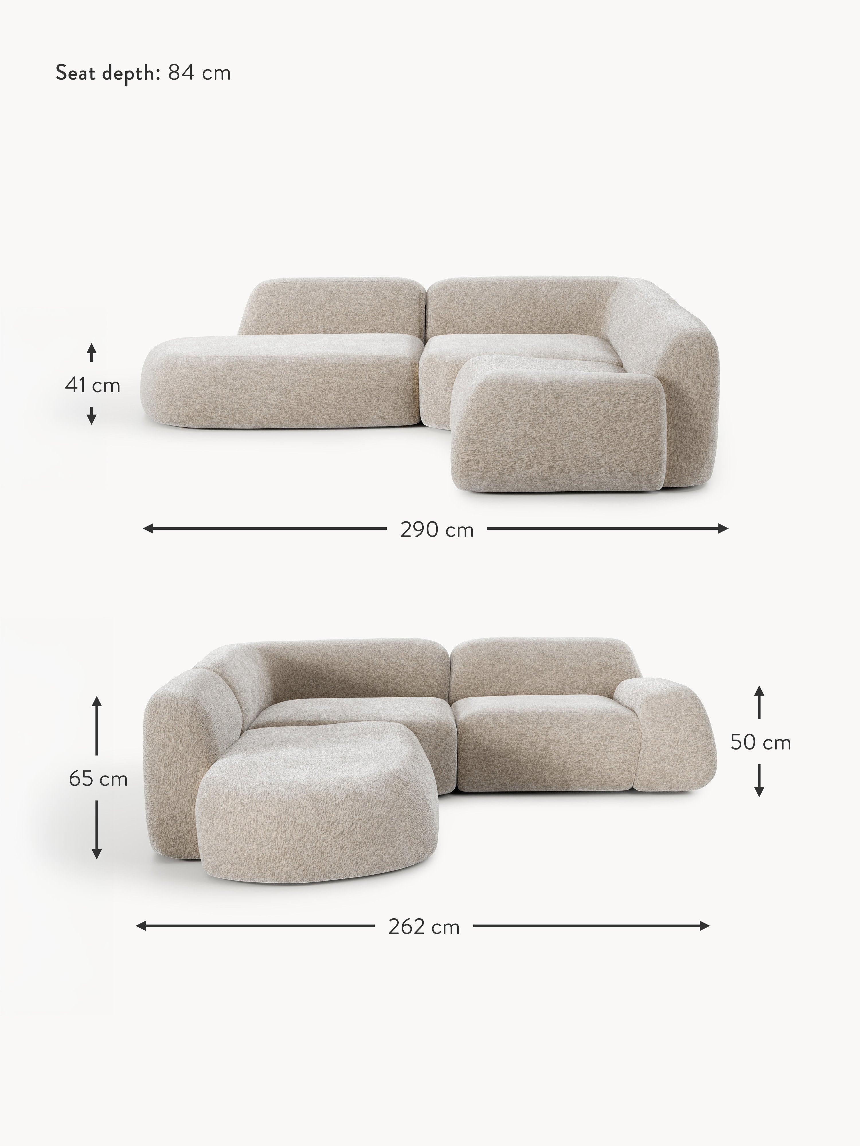 Wolke Modular Corner Sofa (4-seater) with Chaise End