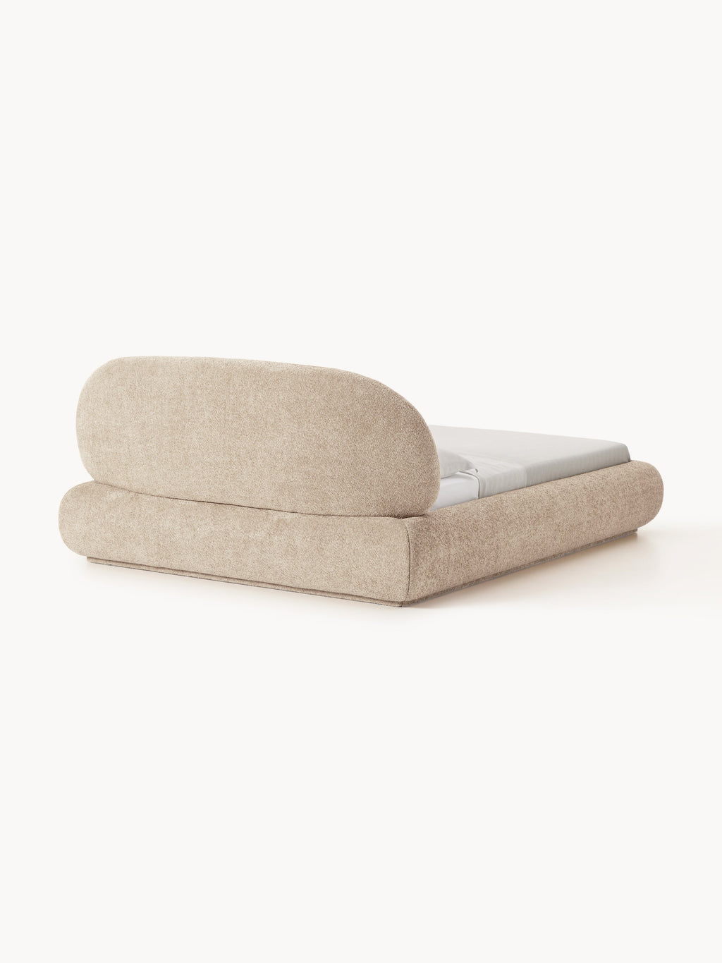 Alba Upholstered Teddy Bouclé Bed with Storage