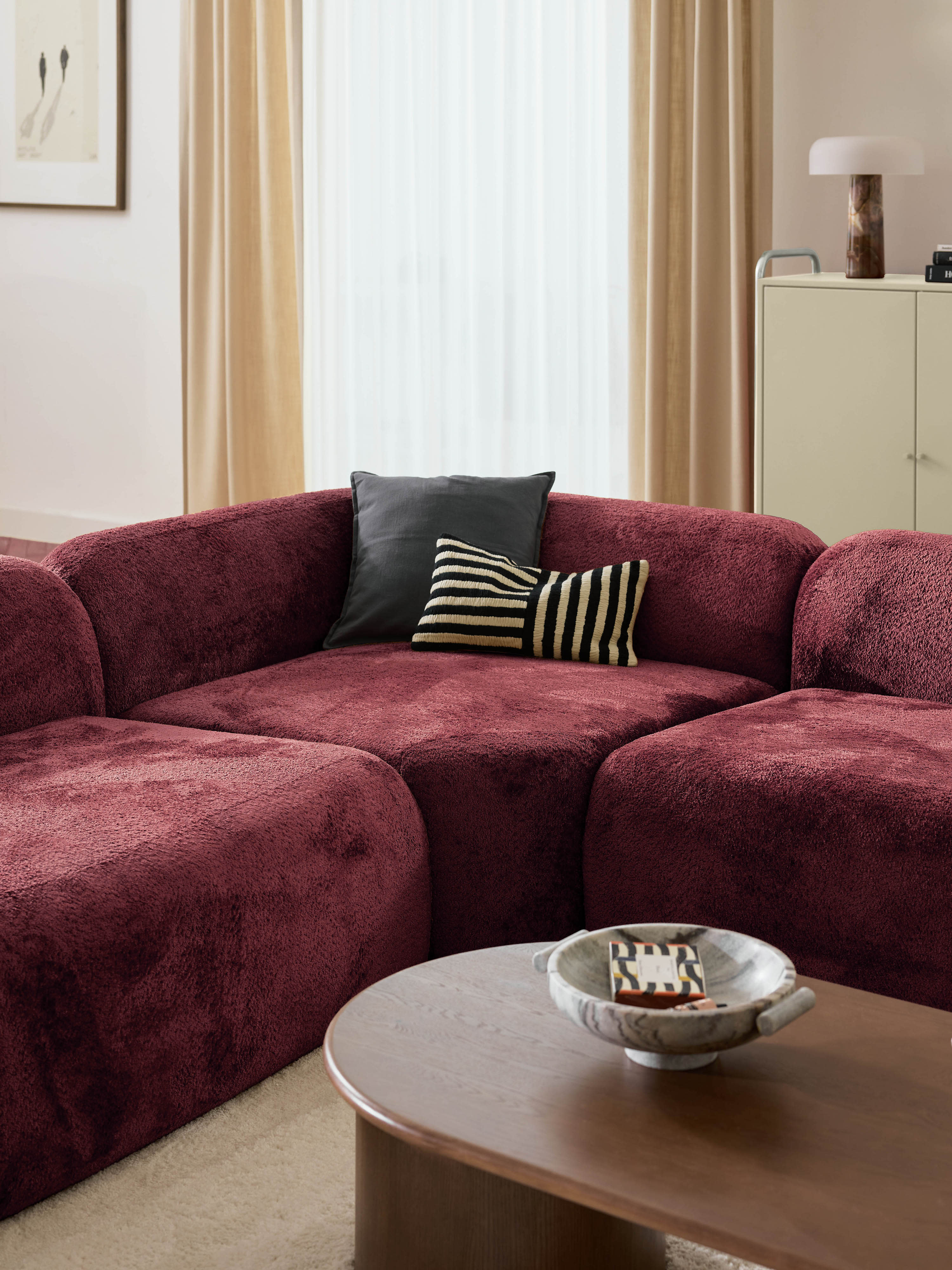 Wolke XL Modular Teddy Bouclé Sofa