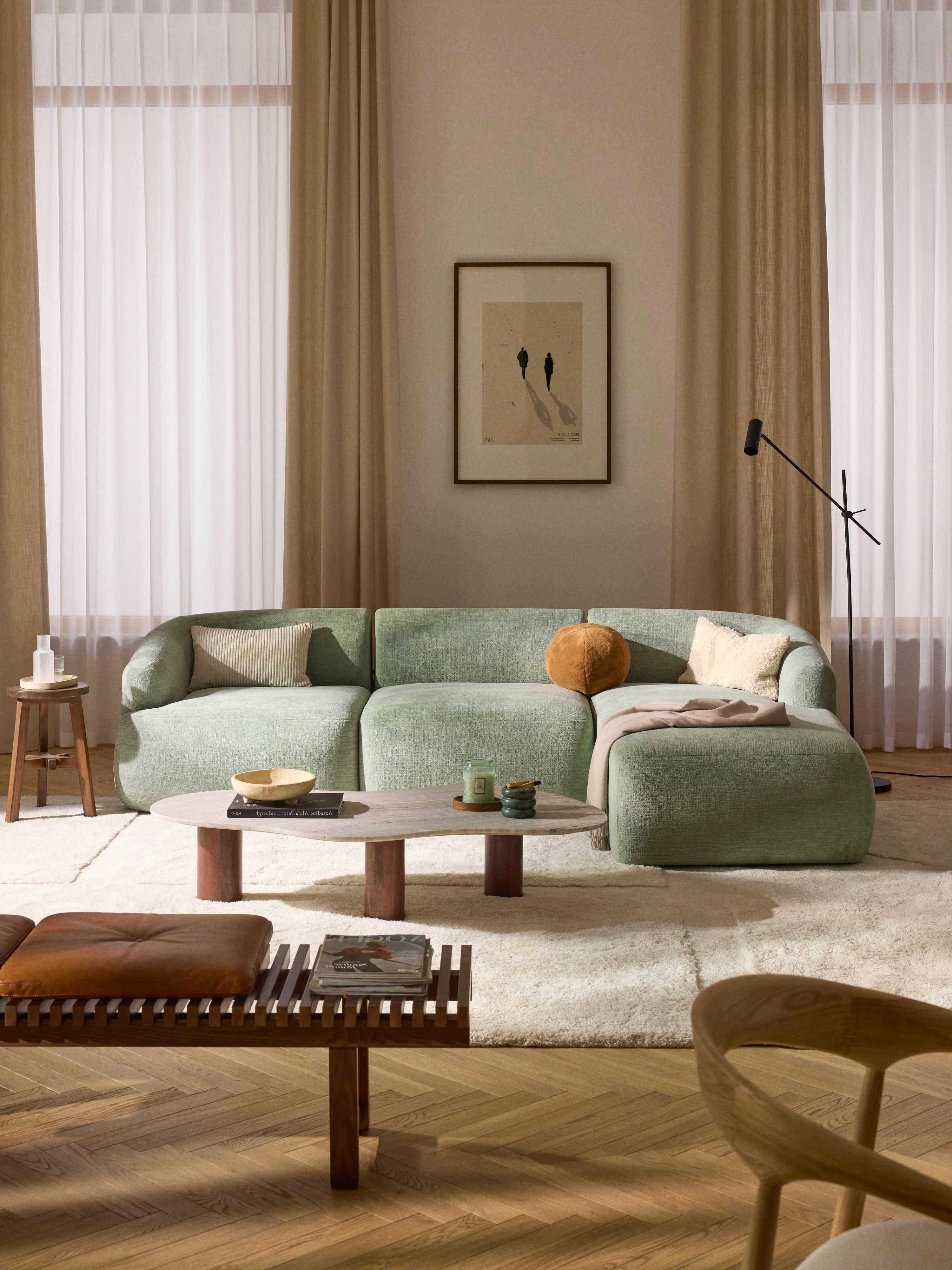 Sofia Modular Bouclé Sofa (4-seater)