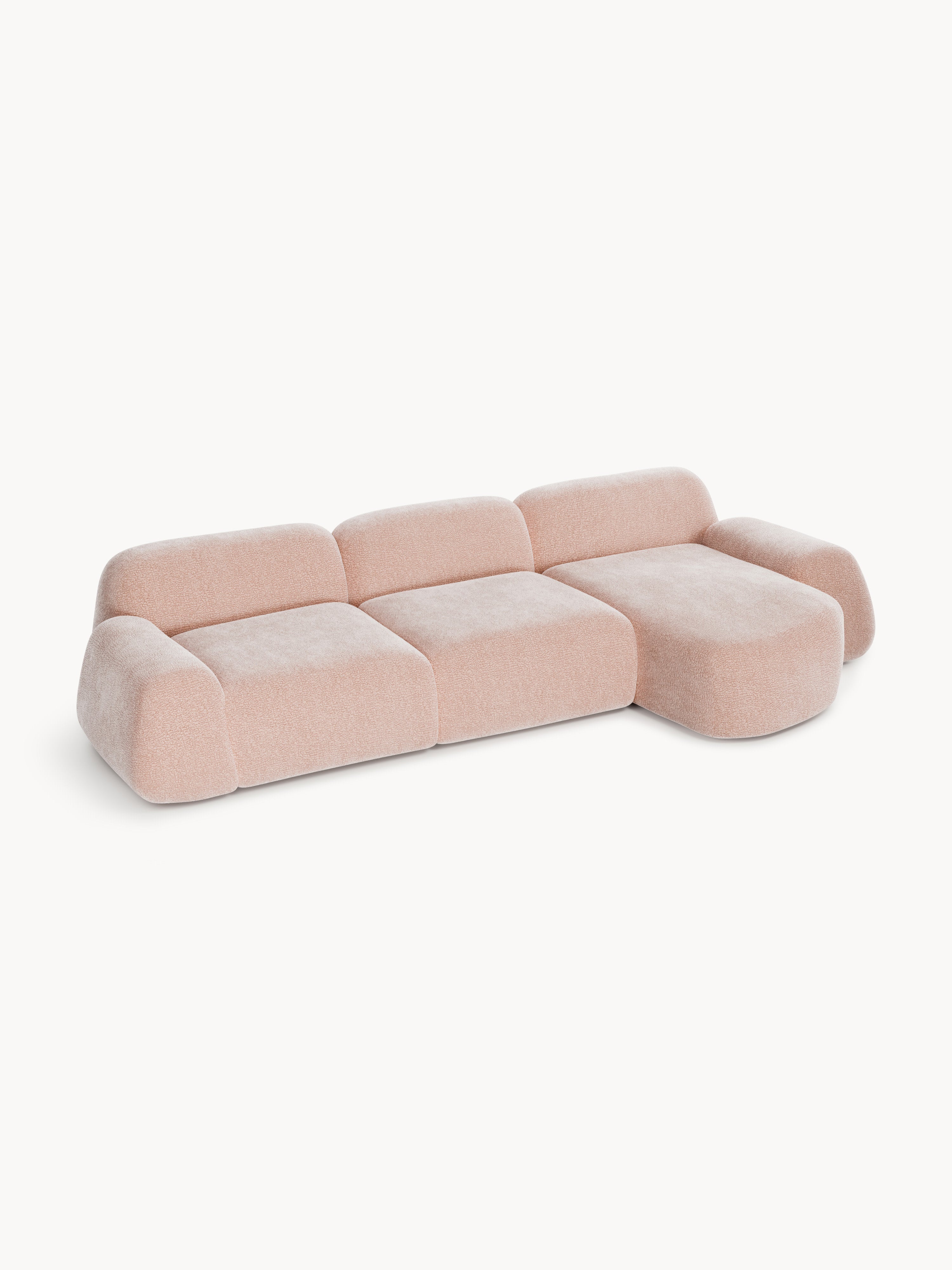 Wolke Modular Teddy Corner Sofa (4-seater)