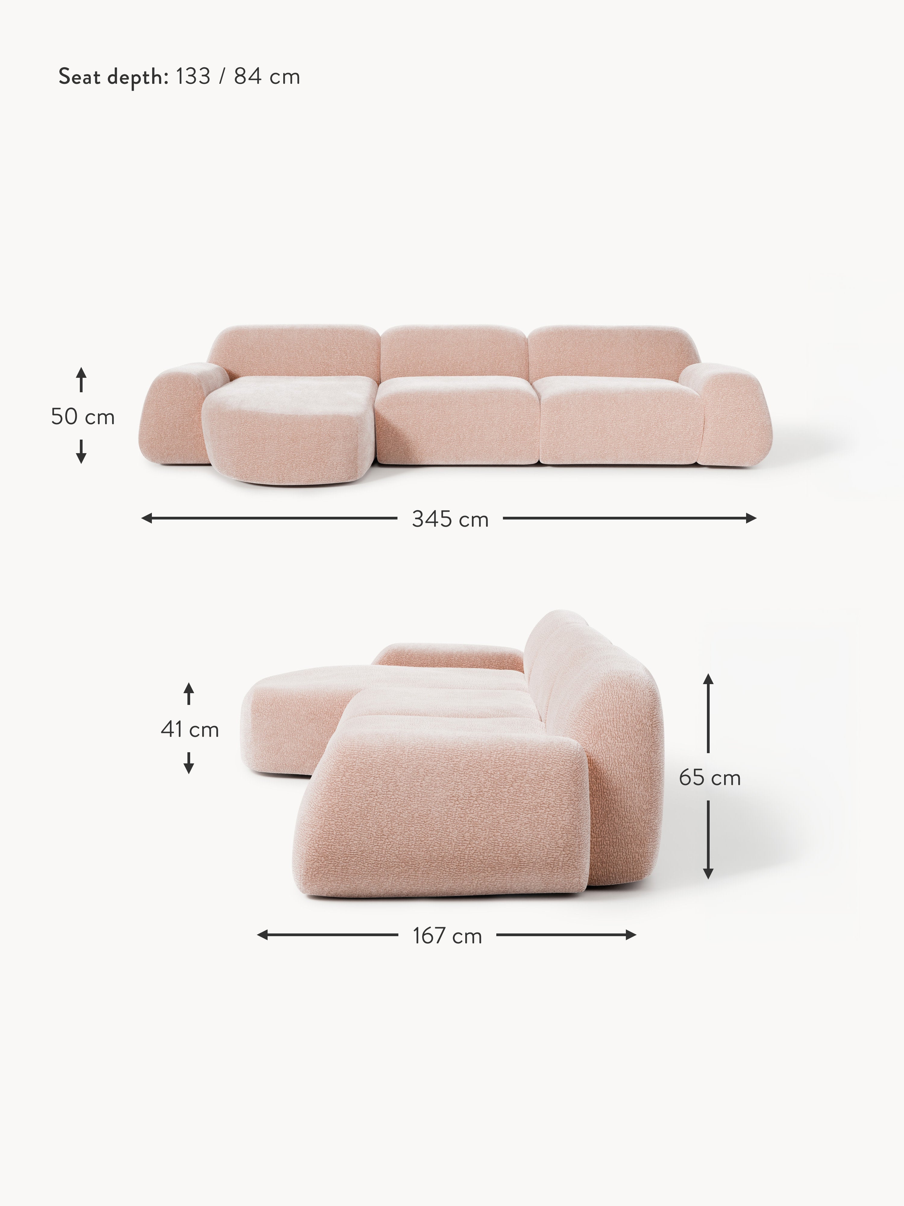 Wolke Modular Teddy Corner Sofa (4-seater)