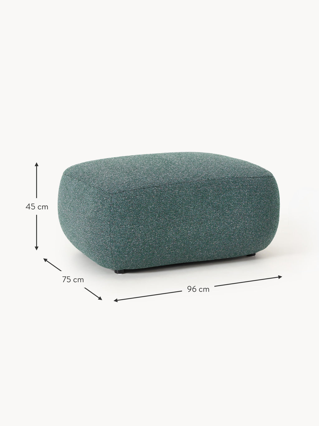 Sofia Bouclé Ottoman