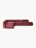 Gallery image 1 - XL Modular Teddy Bouclé Corner Sofa Wolke with Chaise End