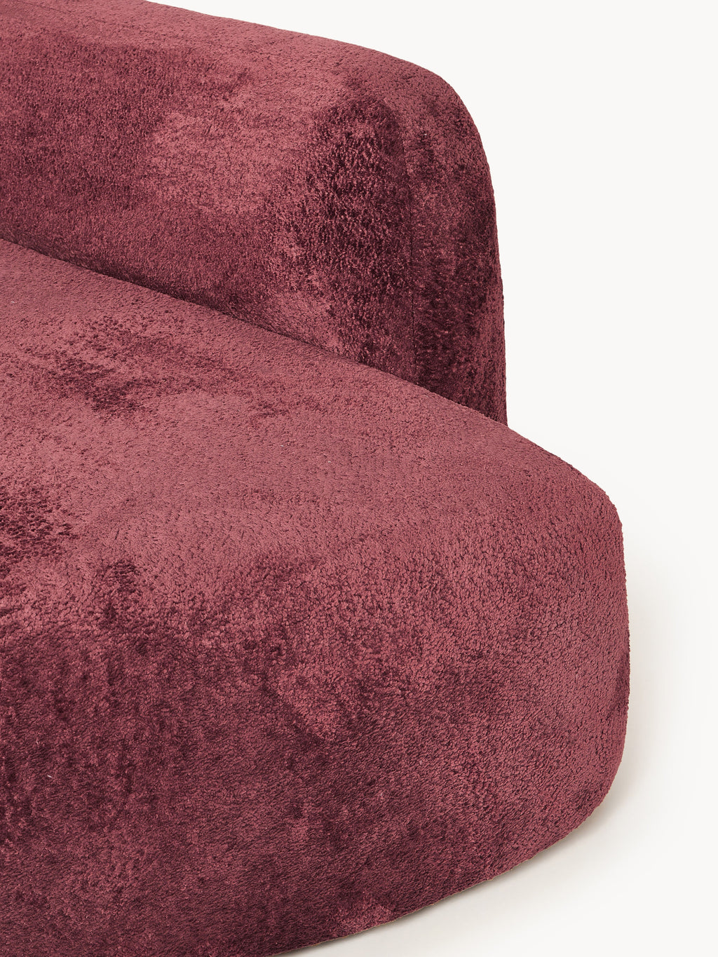 Wolke XL Modular Teddy Bouclé Corner Sofa with Chaise End