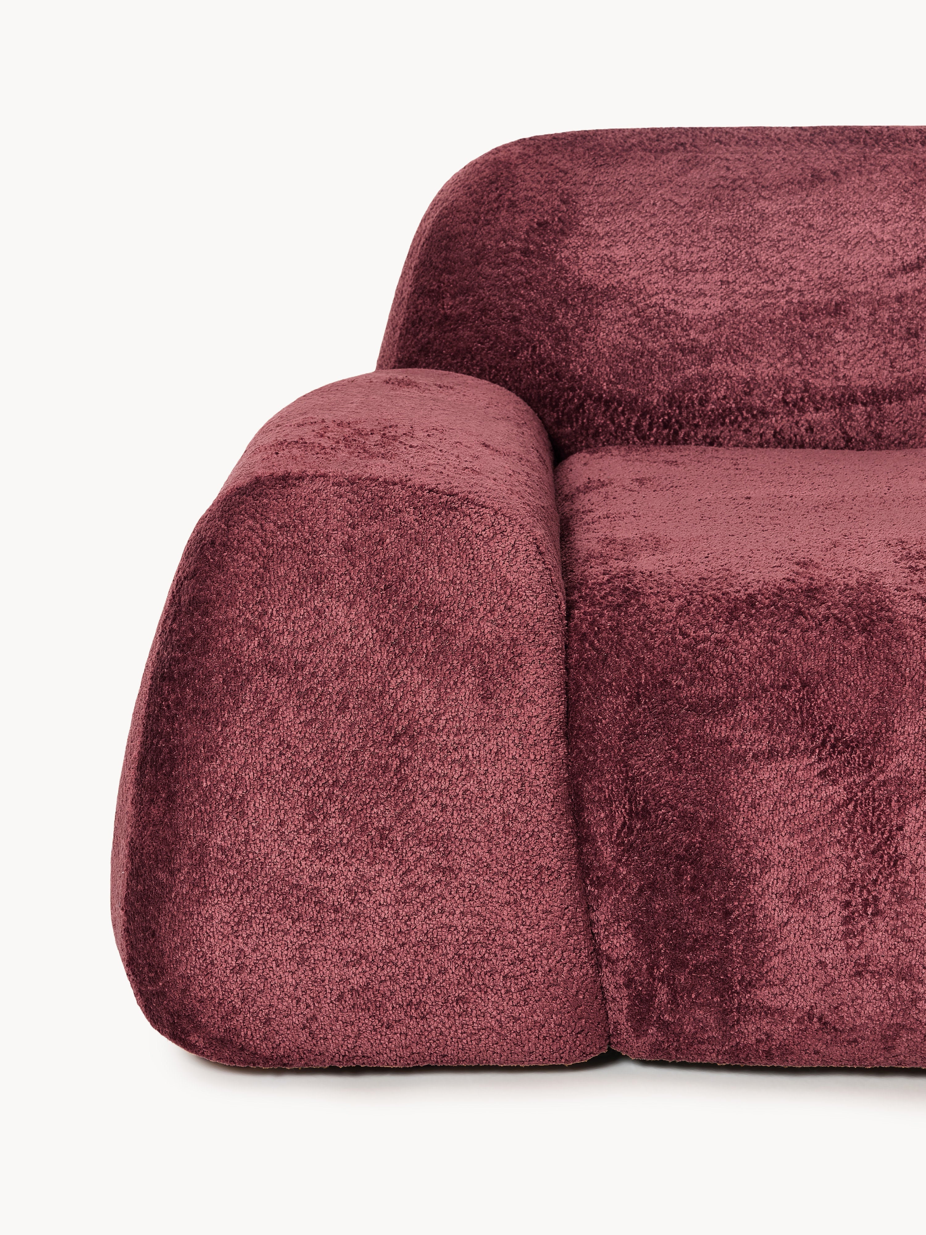 Wolke XL Modular Teddy Bouclé Corner Sofa with Chaise End