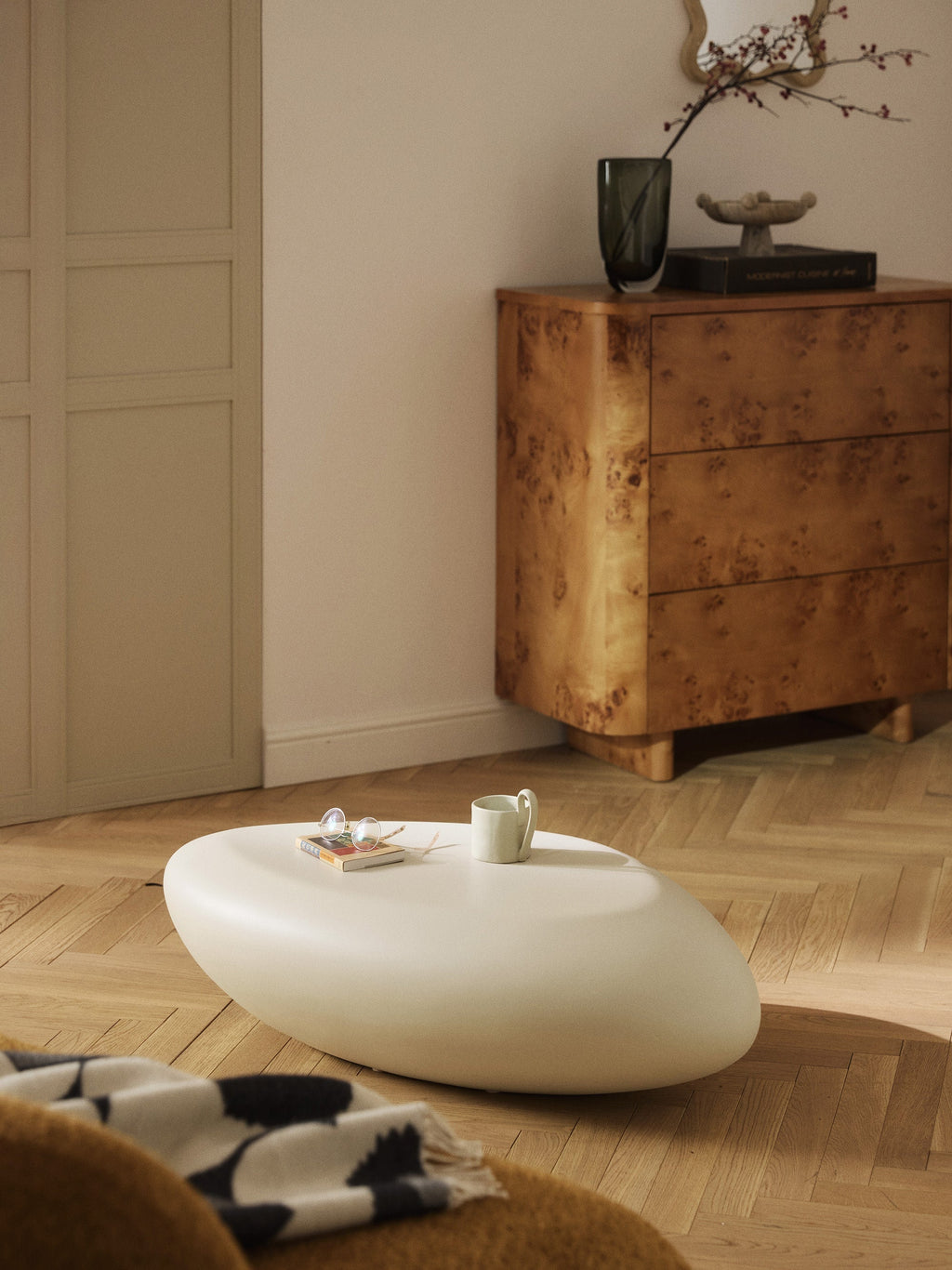Pietra Coffee Table in an Organic Shape, W 100 cm