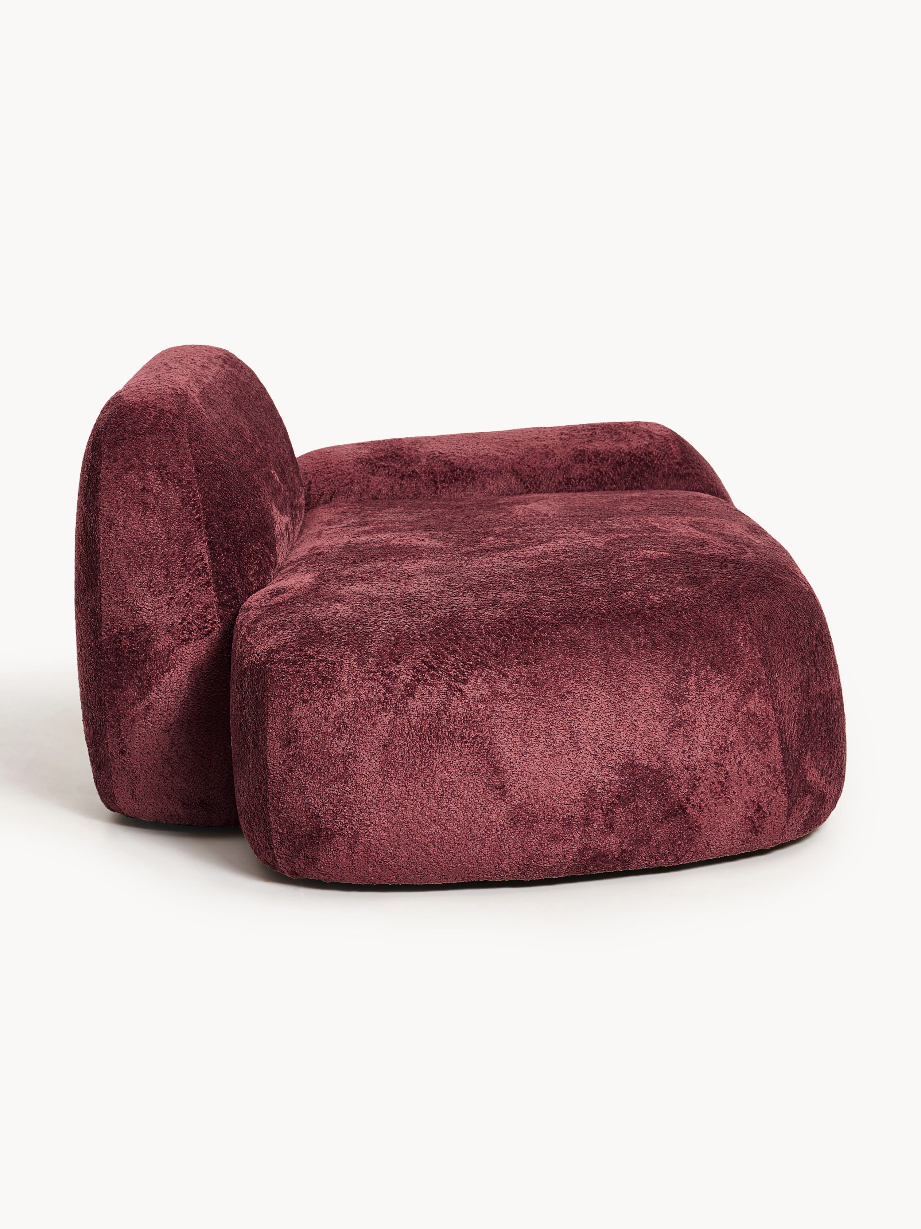 Wolke Teddy Bouclé Sofa (2-seater) with Chaise End