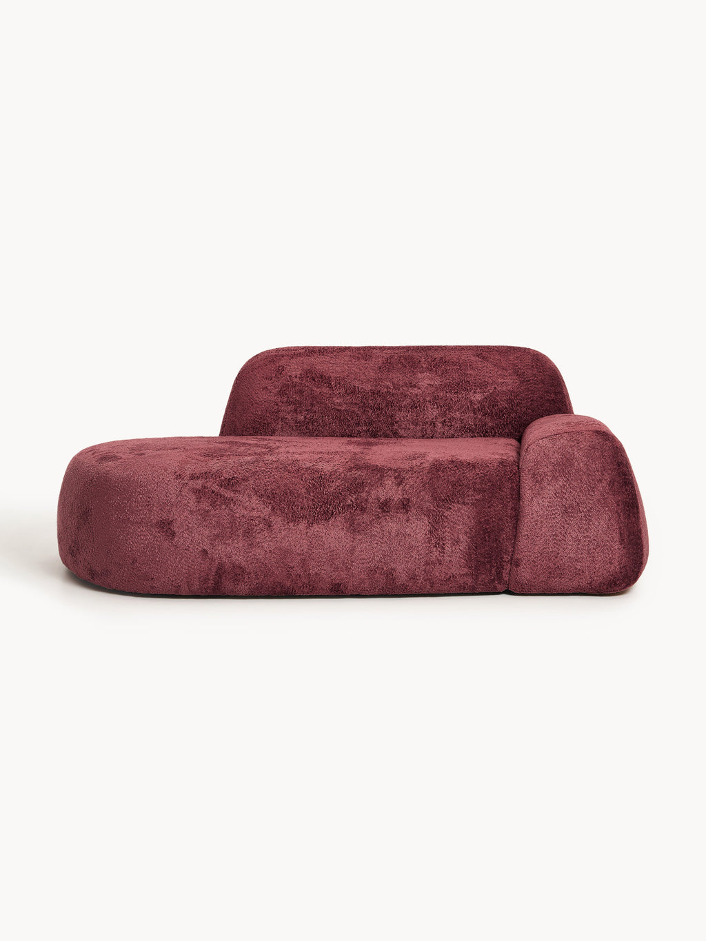 Gallery image 1 - Teddy Bouclé Sofa Wolke (2-seater) with Chaise End