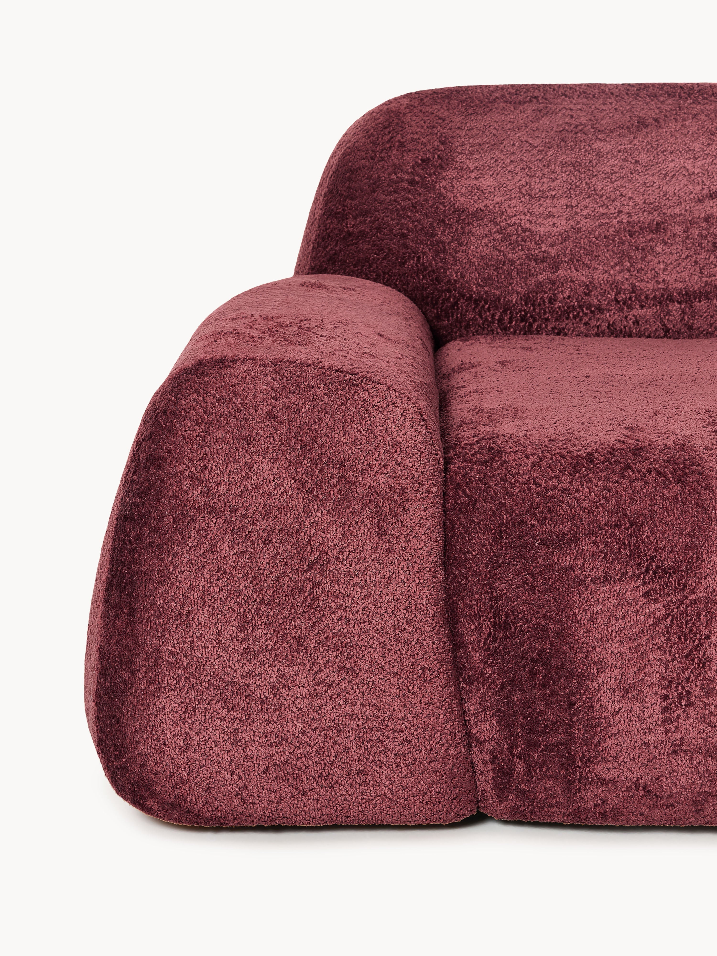 Wolke Teddy Bouclé Sofa (2-seater) with Chaise End