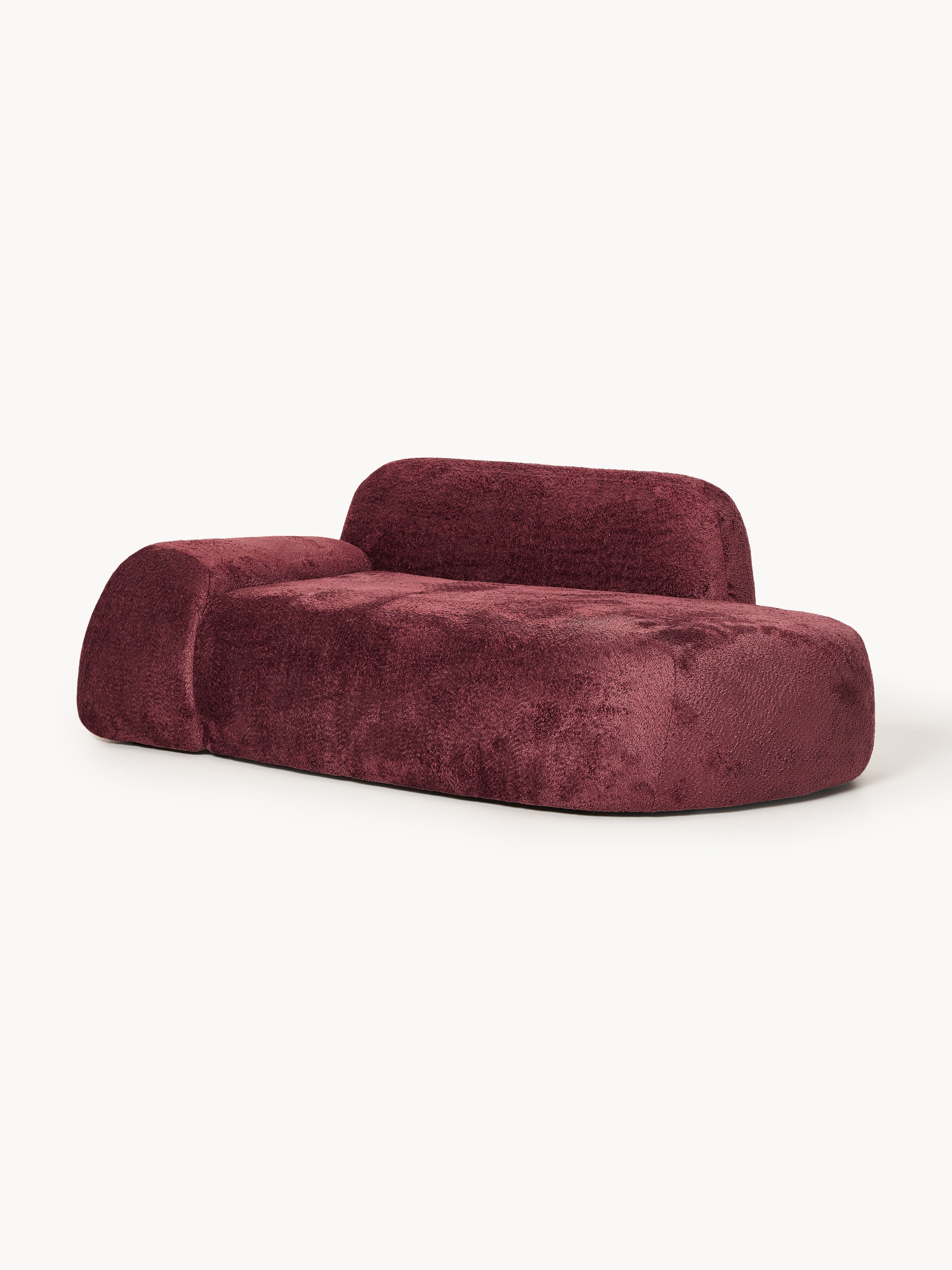 Wolke Teddy Bouclé Sofa (2-seater) with Chaise End
