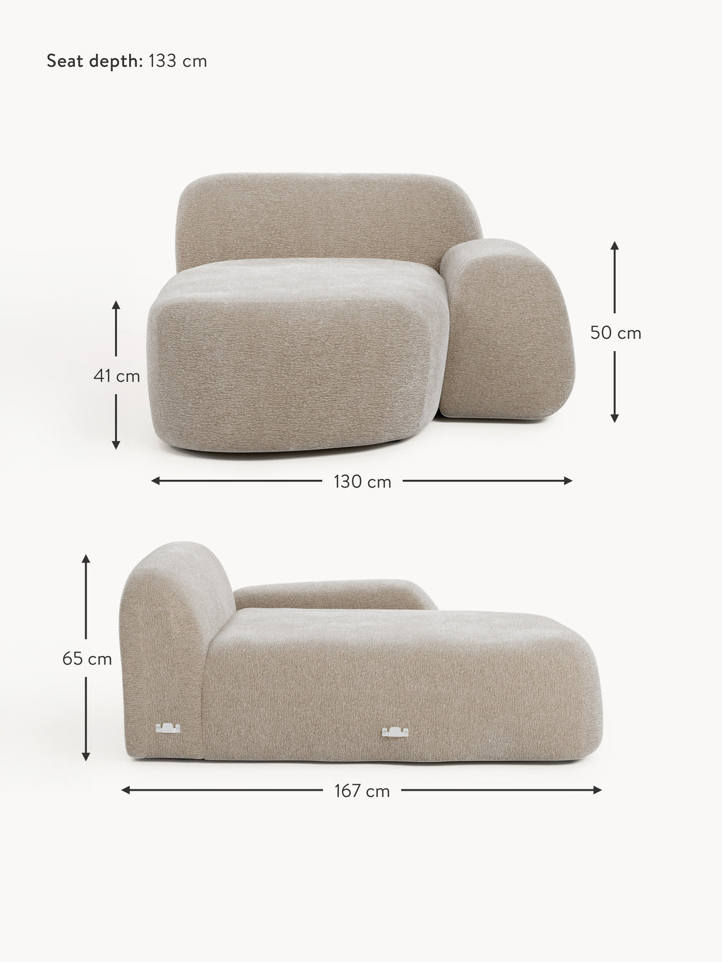 Wolke Chaise Corner Module
