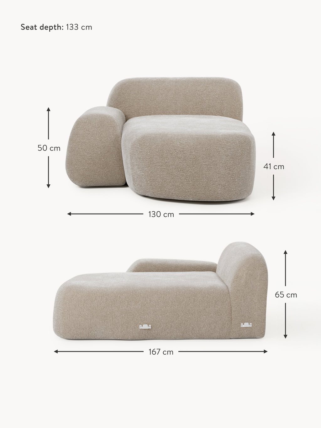 Wolke Chaise Corner Module