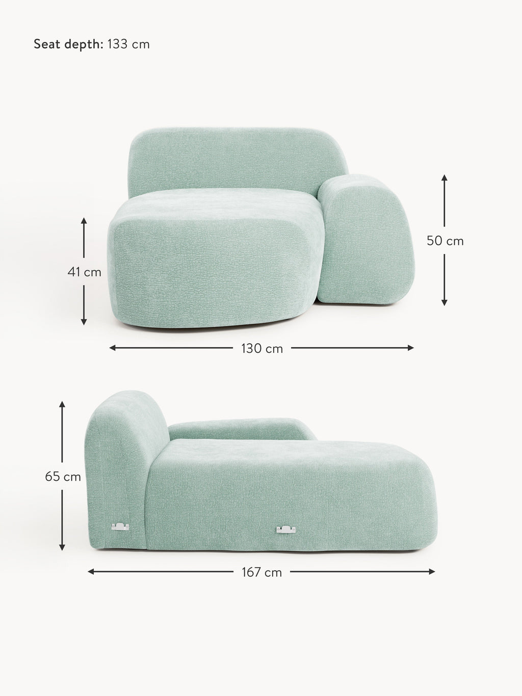 Wolke Chaise Corner Module
