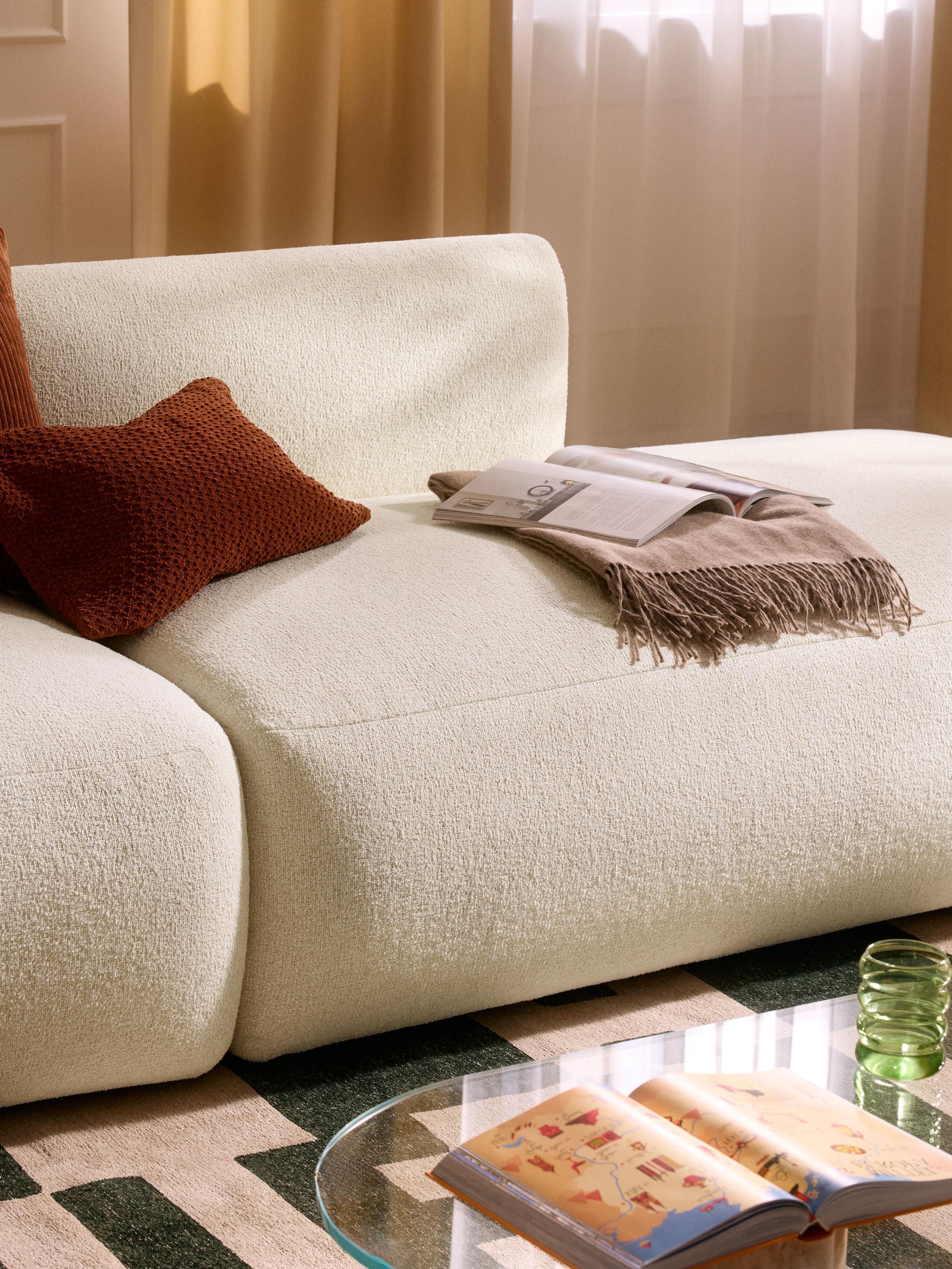 Sofia Modular Bouclé Chaise (4-seater)