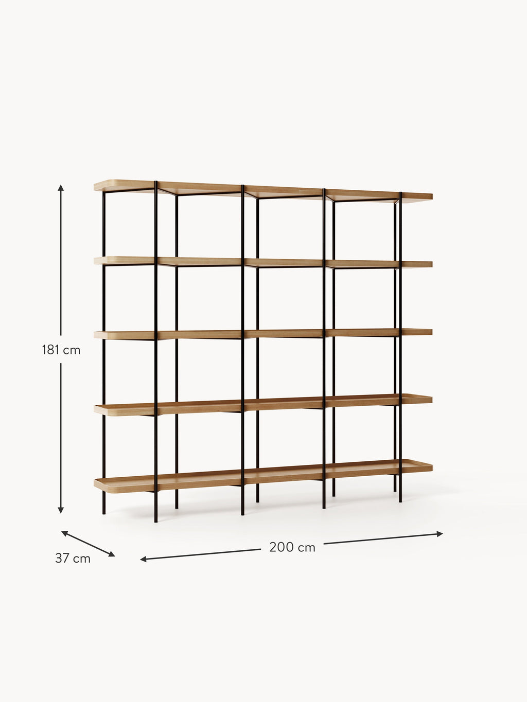 Renee Large Wooden Shelving Unit