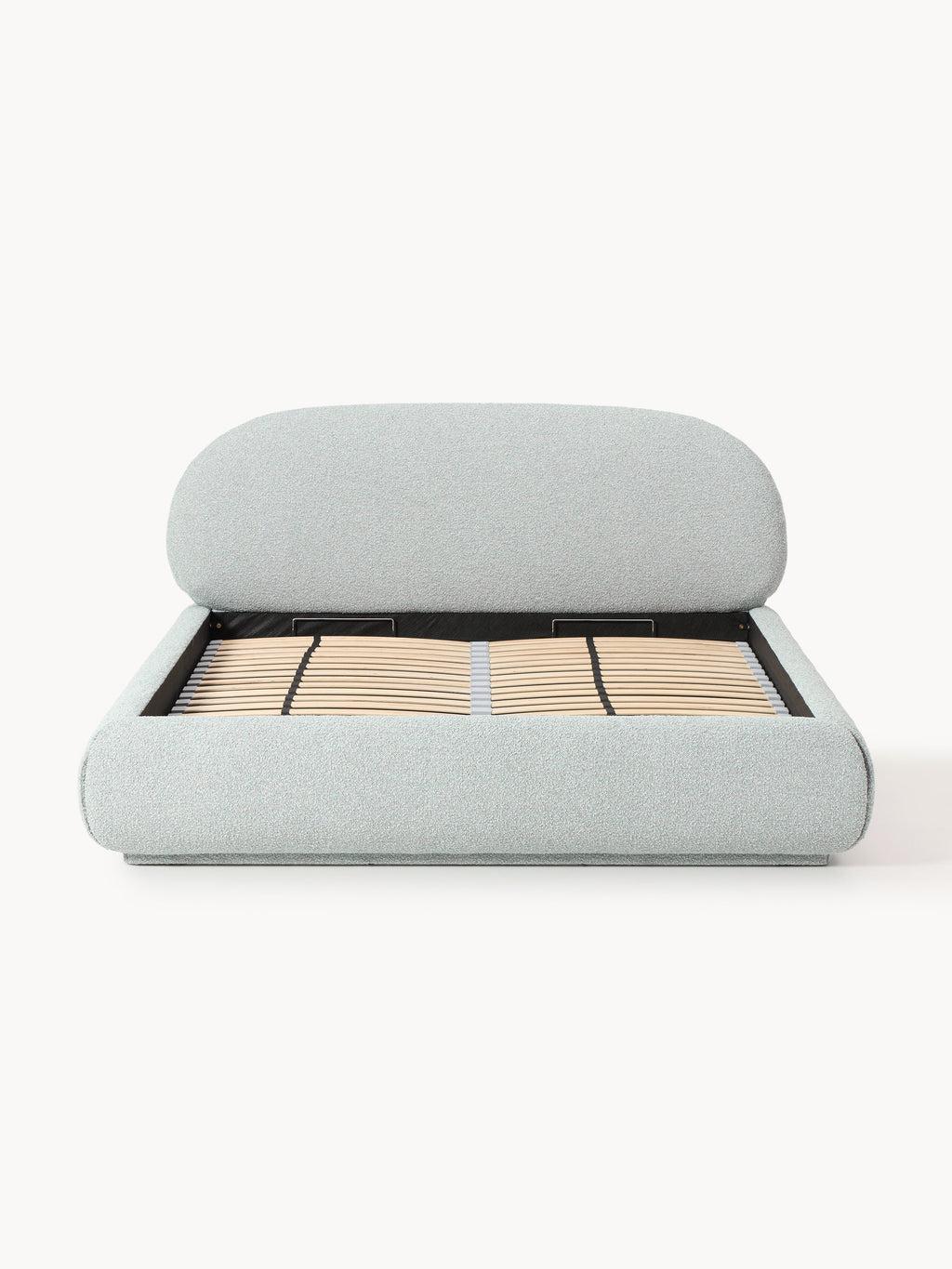 Alba Upholstered Bouclé Bed with Storage