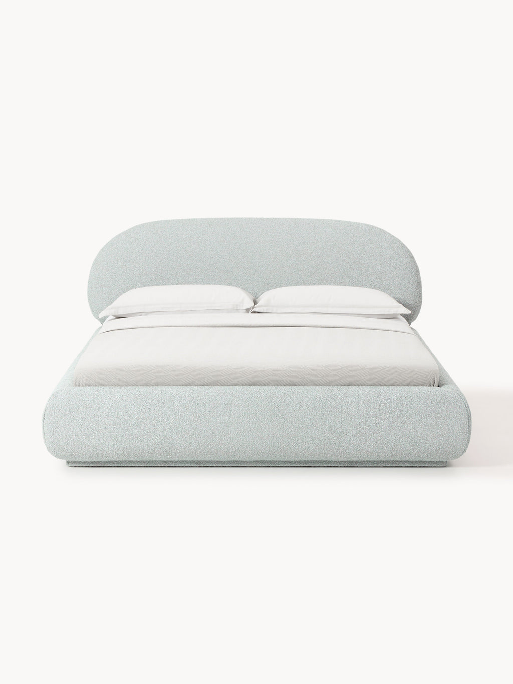 Alba Upholstered Bouclé Bed with Storage