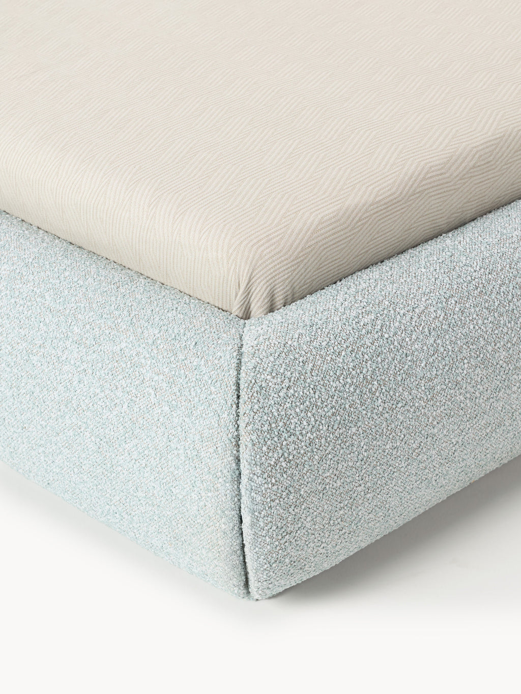 Alba Upholstered Bouclé Bed with Storage